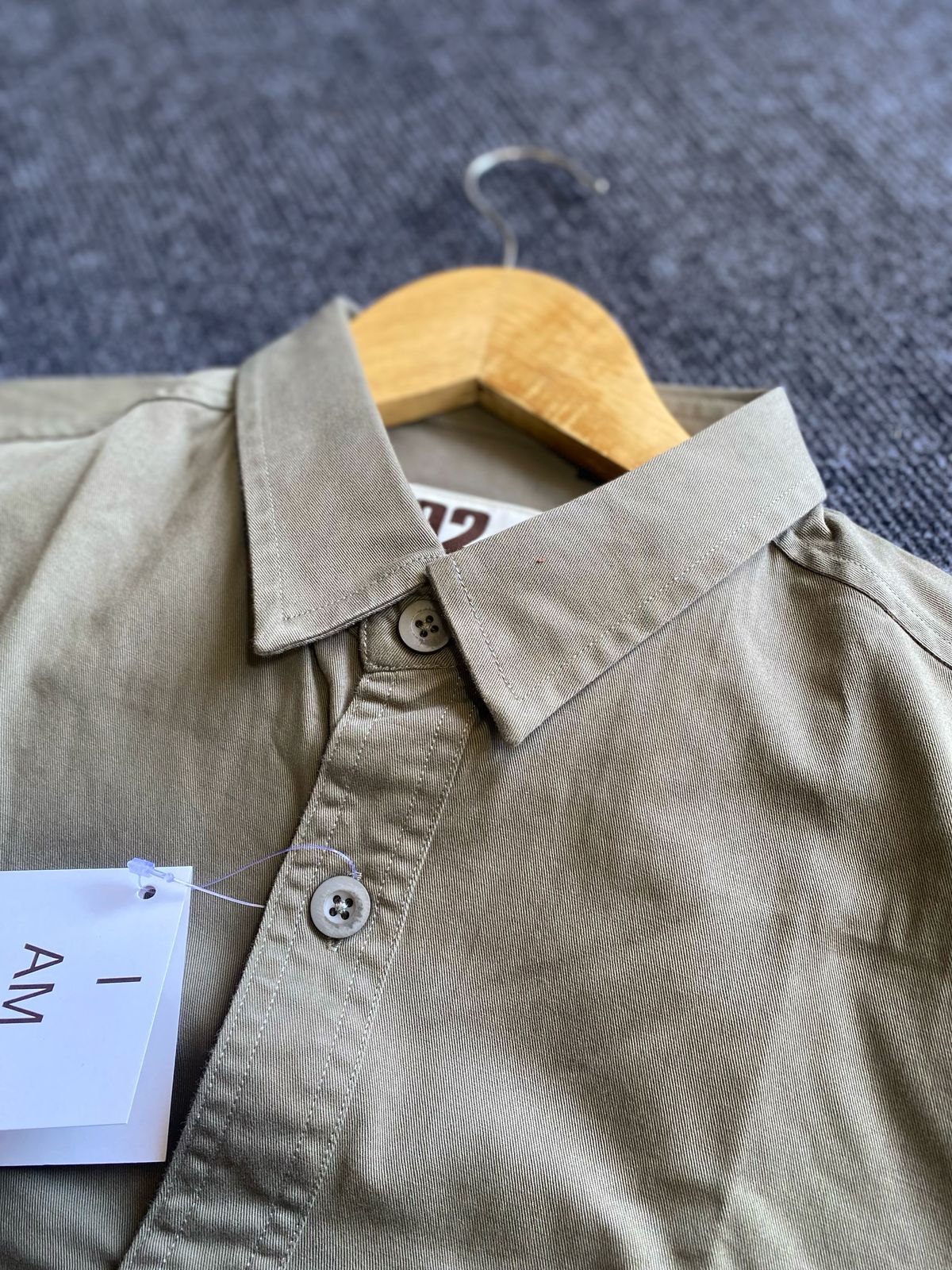 Premium Double Pocket Plain Shirt by 0265 - OLIVE GREEN