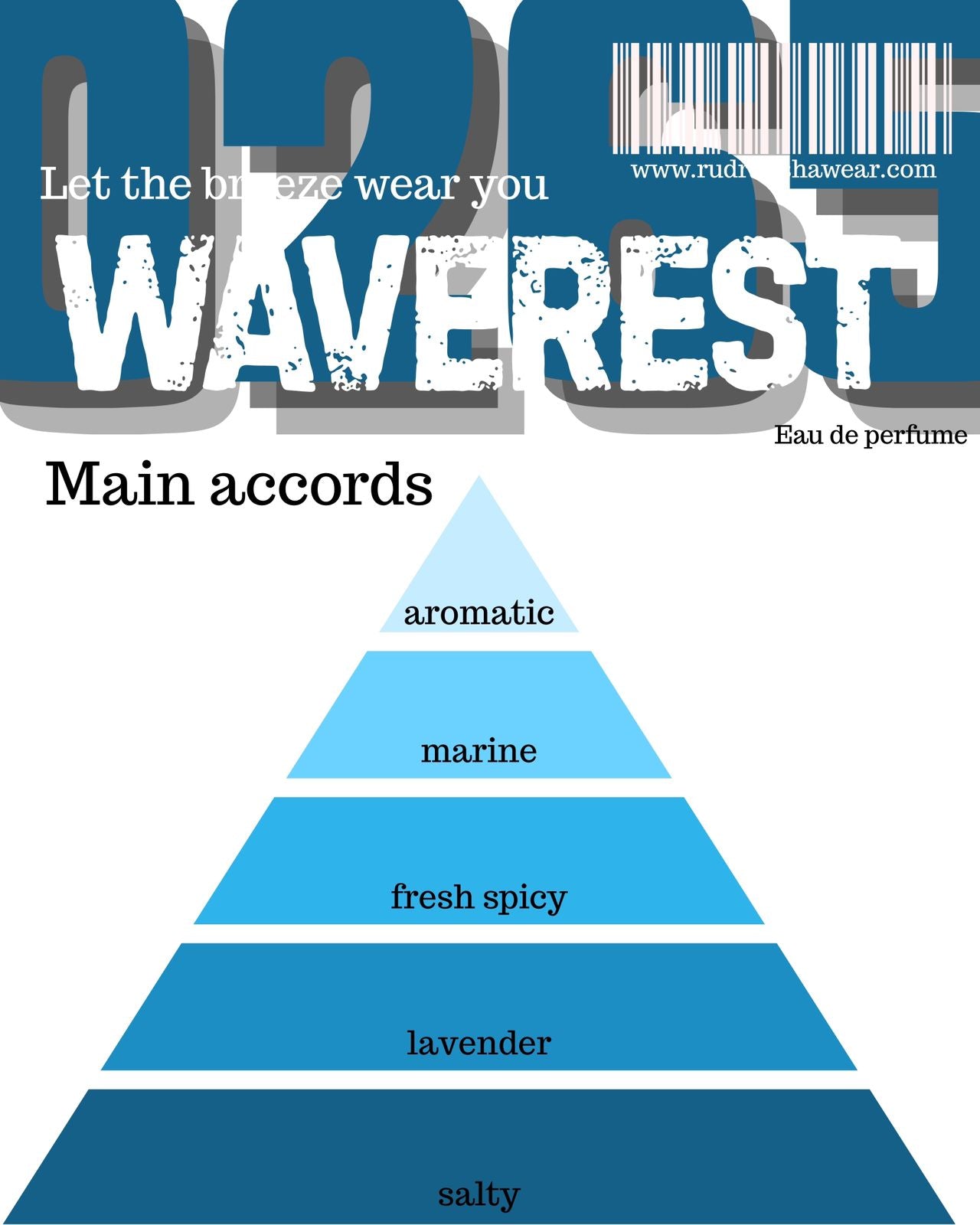 0265 WAVEREST – Eau de Perfume (50ml) 🌊Let the breeze wear you. | 8+ Hours lasting
