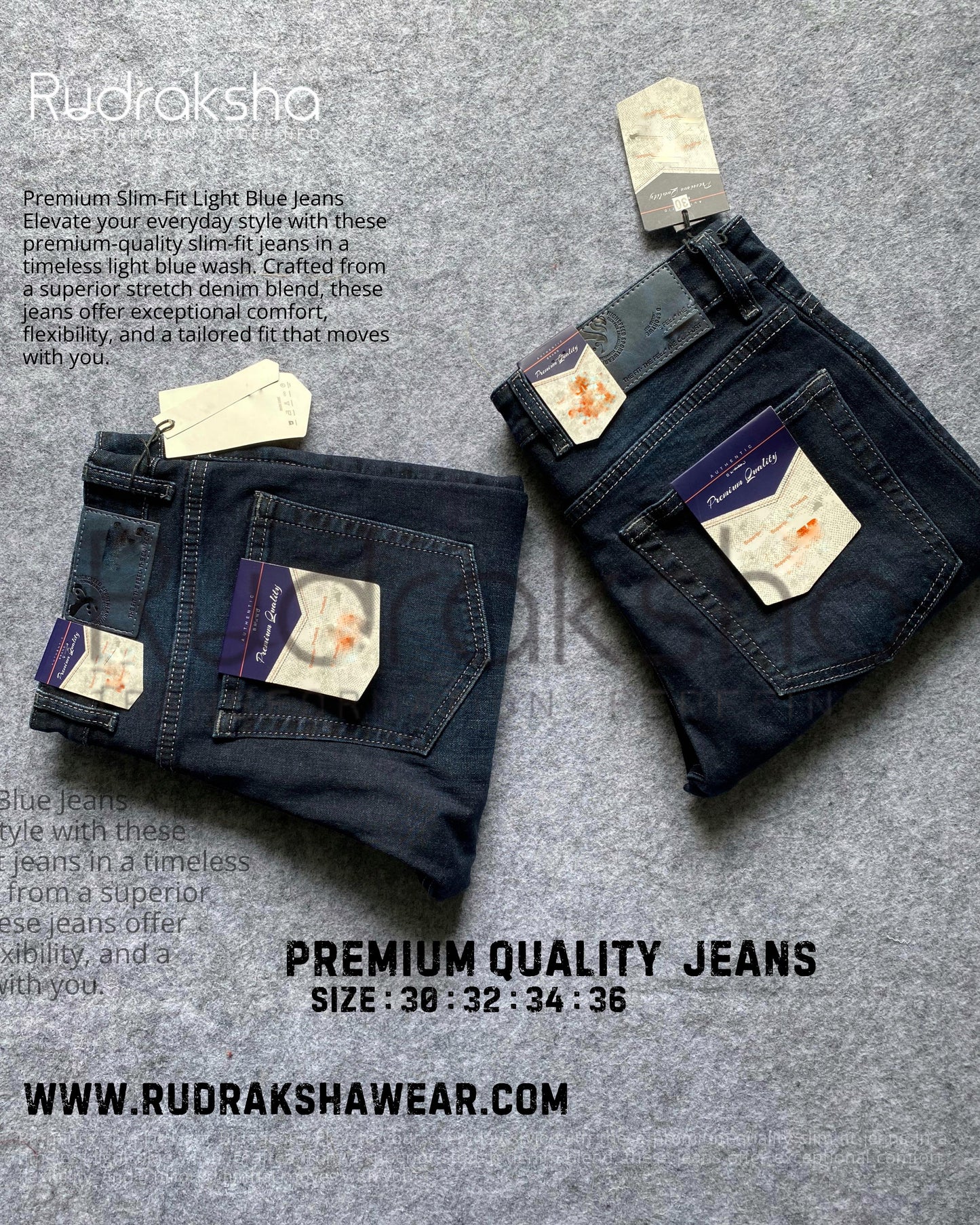 Premium Ankle Fit Jeans -Stretchable