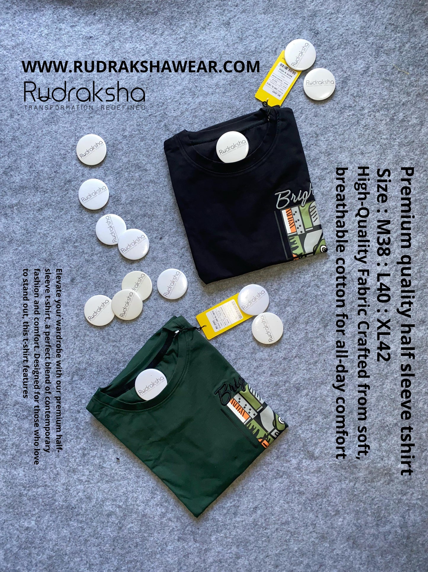 Premium Quality Half Sleeve T-Shirt - Summer Collection