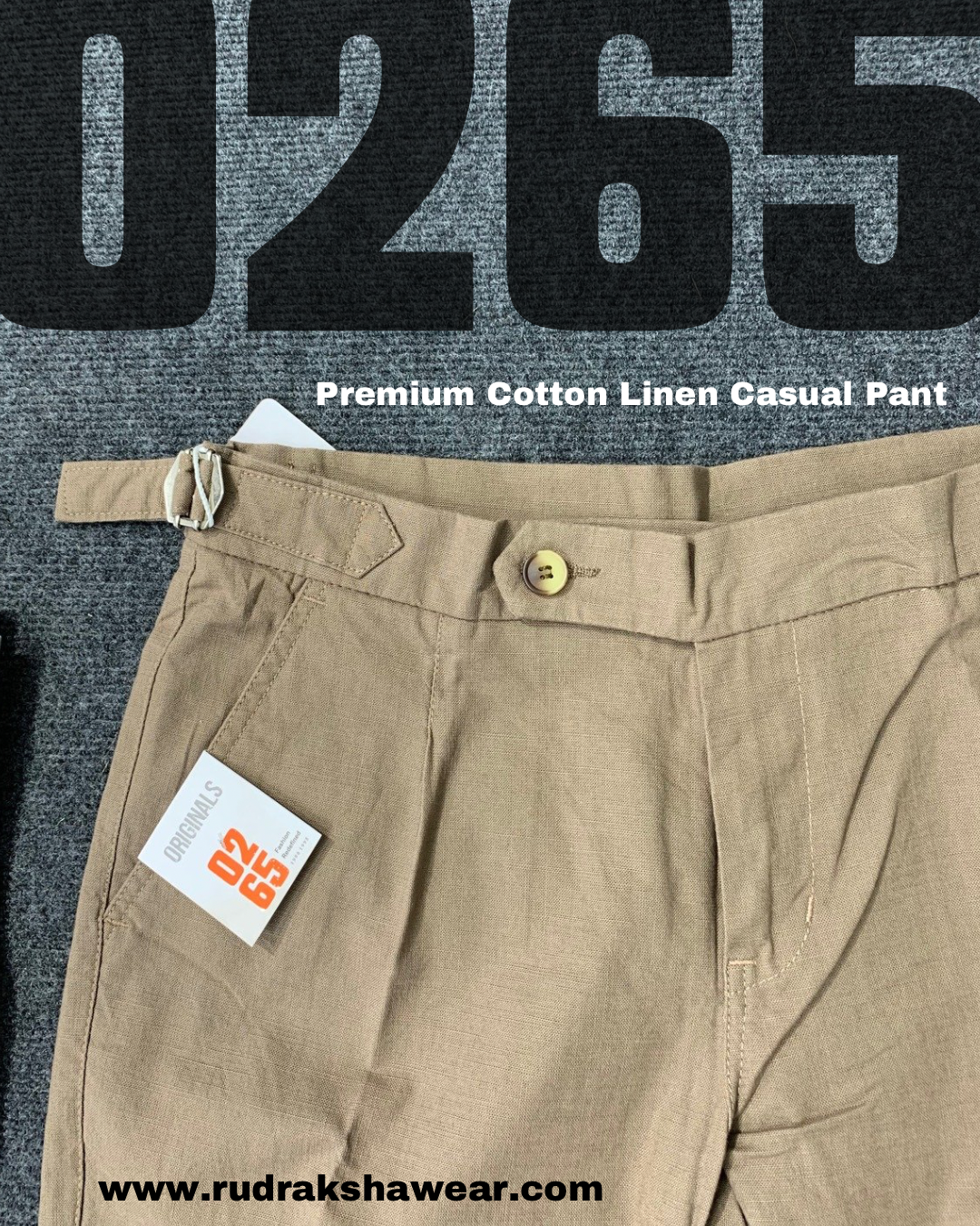 Premium Cotton Linen Casual Pant By 0265 - Summer Collection