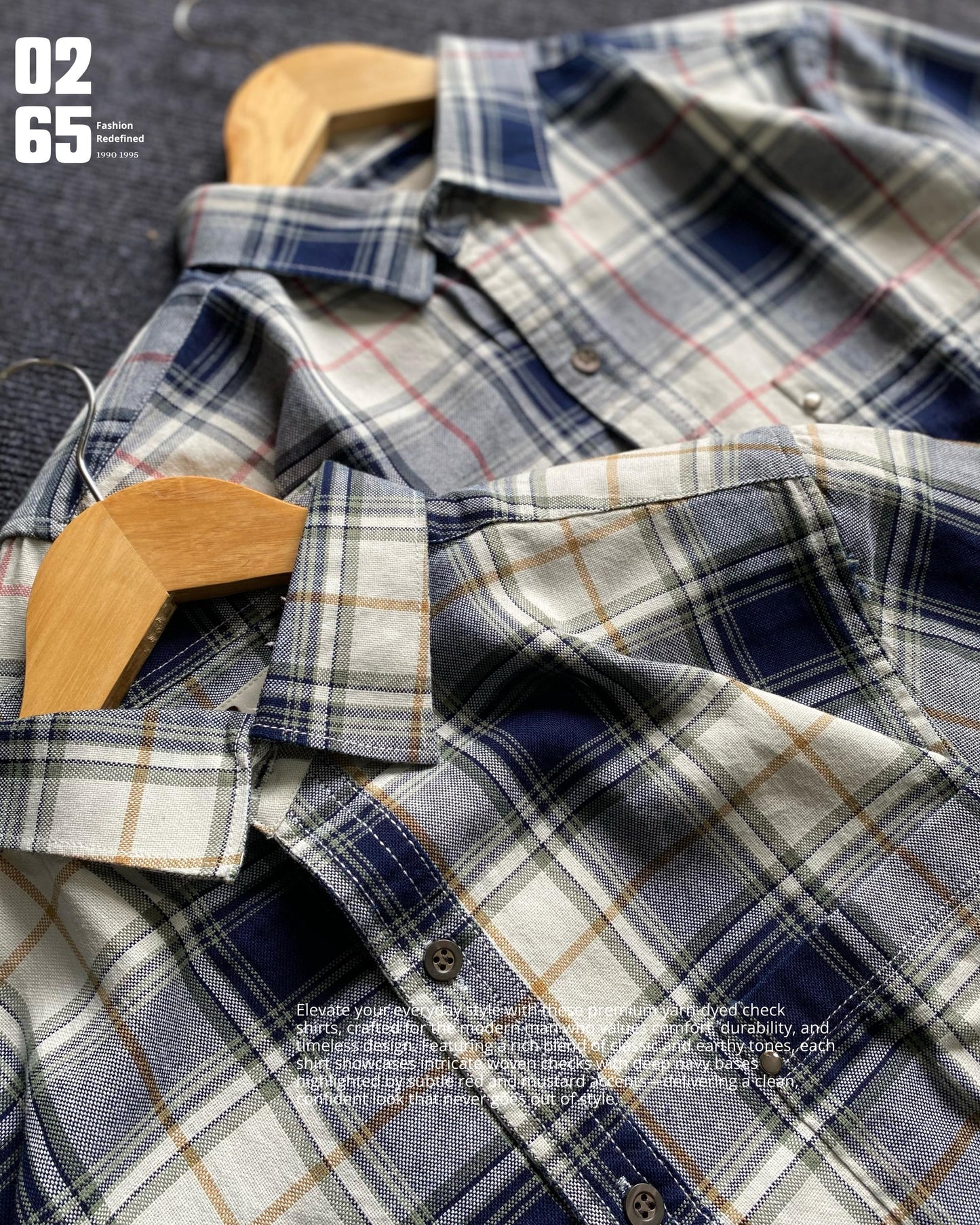 Indigo Full Sleeve Yarn Dyed Checks Shirt- Premium Range By 0265