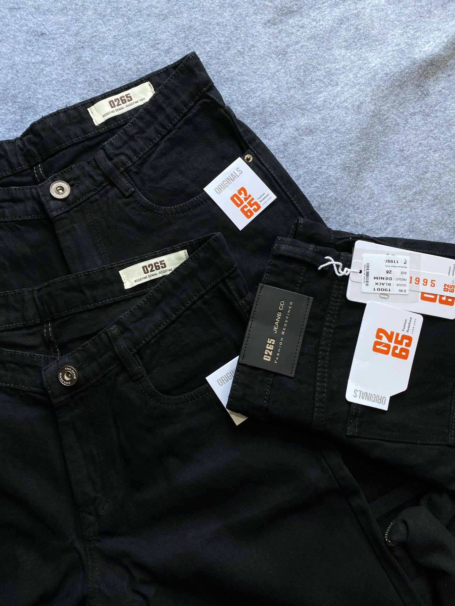 Black Carrot Fit Baggy Jeans By 0265