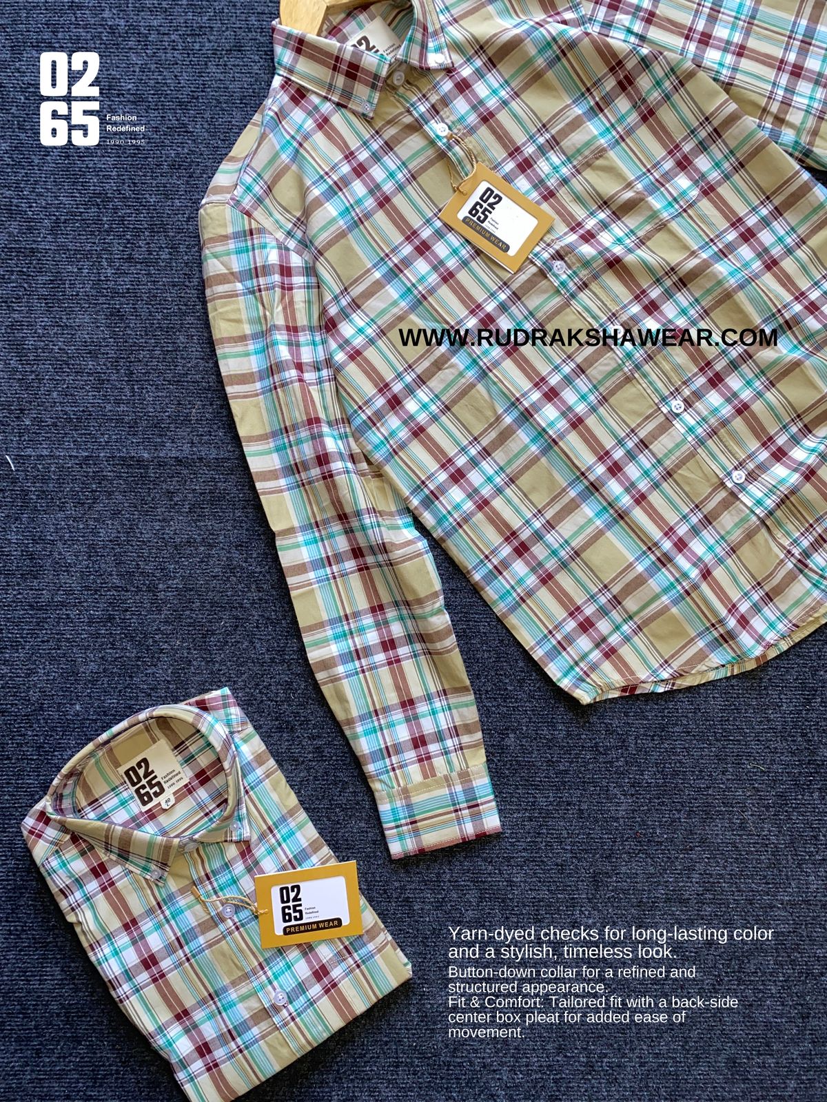 Summer Collection - Yarn Dyed Paper Cotton Back Side Box Pleated Full Sleeve Shirts