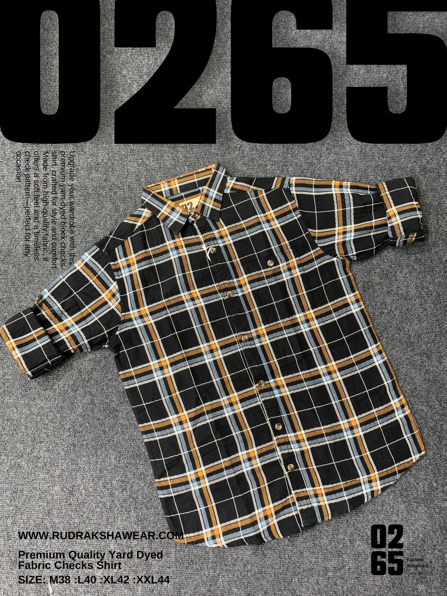Full Sleeve Yarn Dyed Checks Shirt- Premium Range By 0265