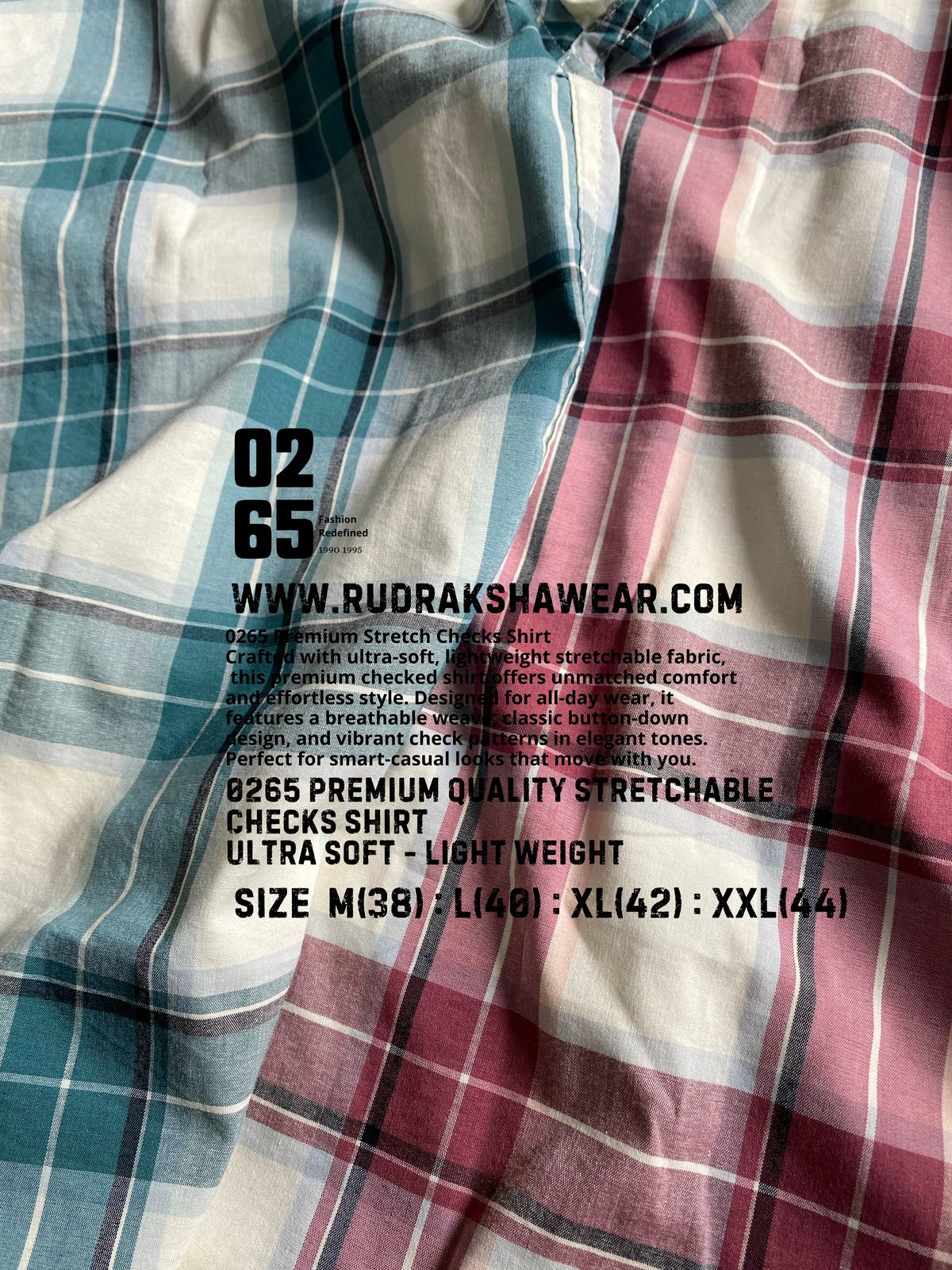 0265 Premium Stretchable Full Sleeve Checks Shirt