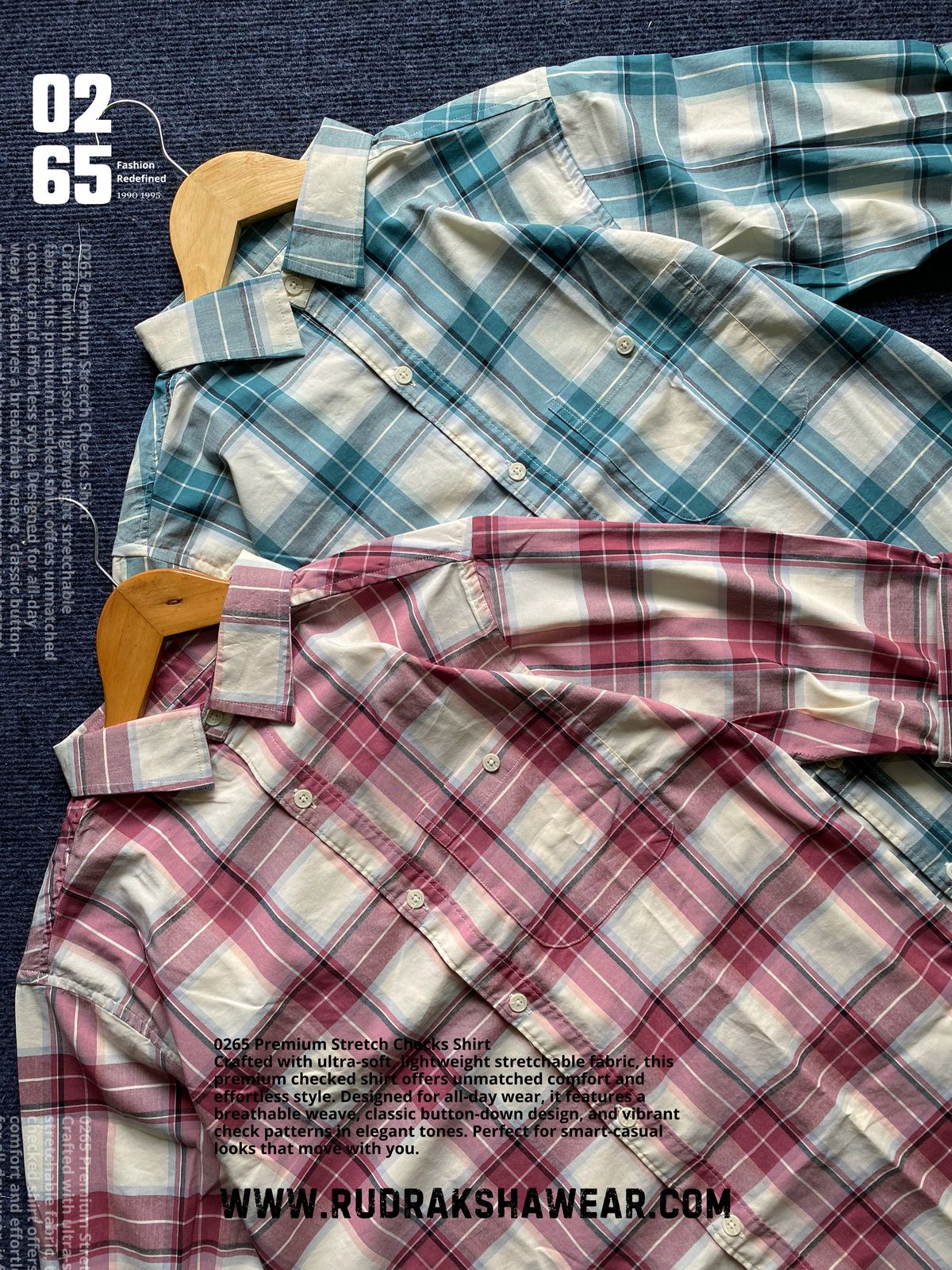 0265 Premium Stretchable Full Sleeve Checks Shirt