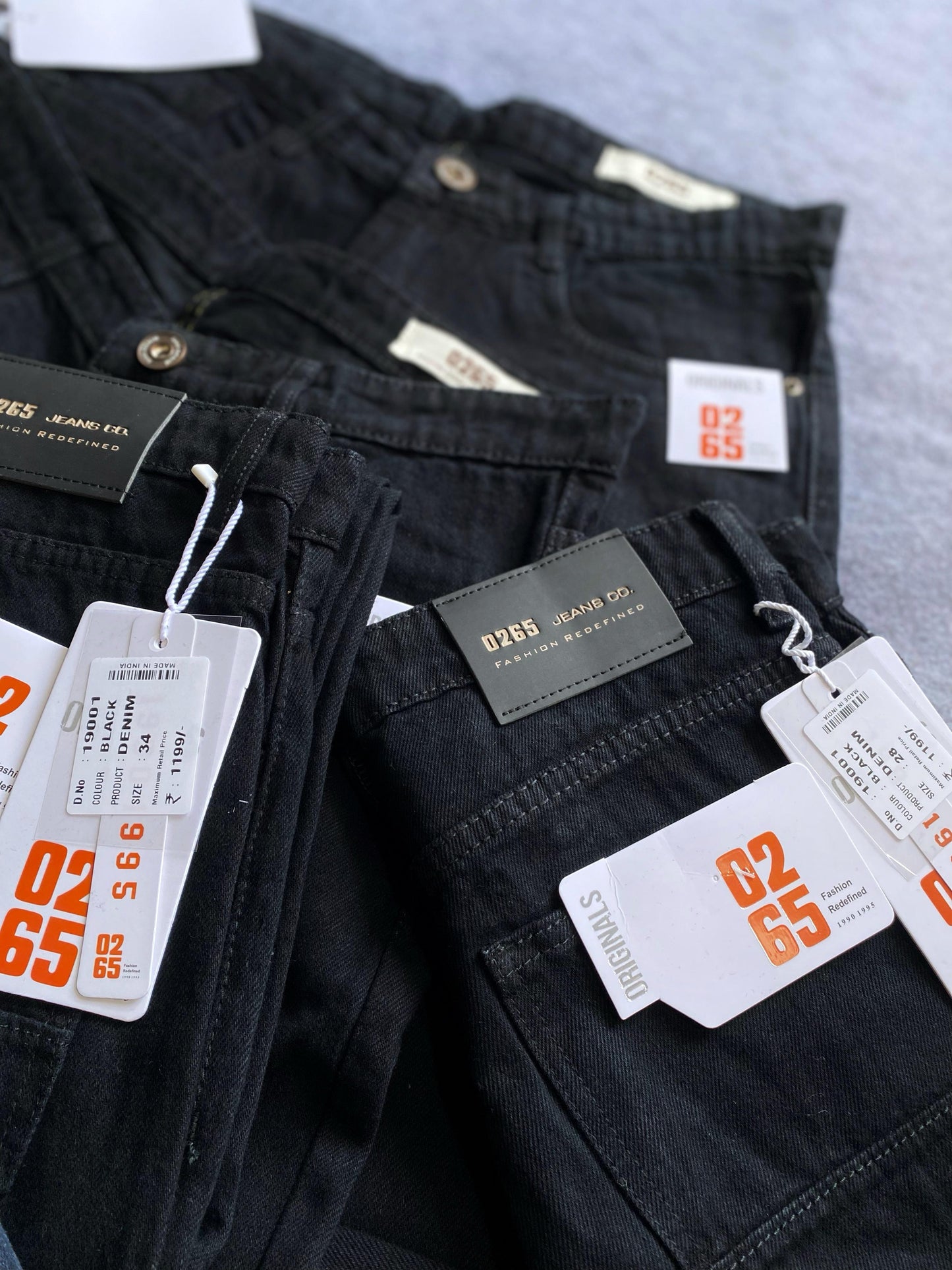 Black Carrot Fit Baggy Jeans By 0265
