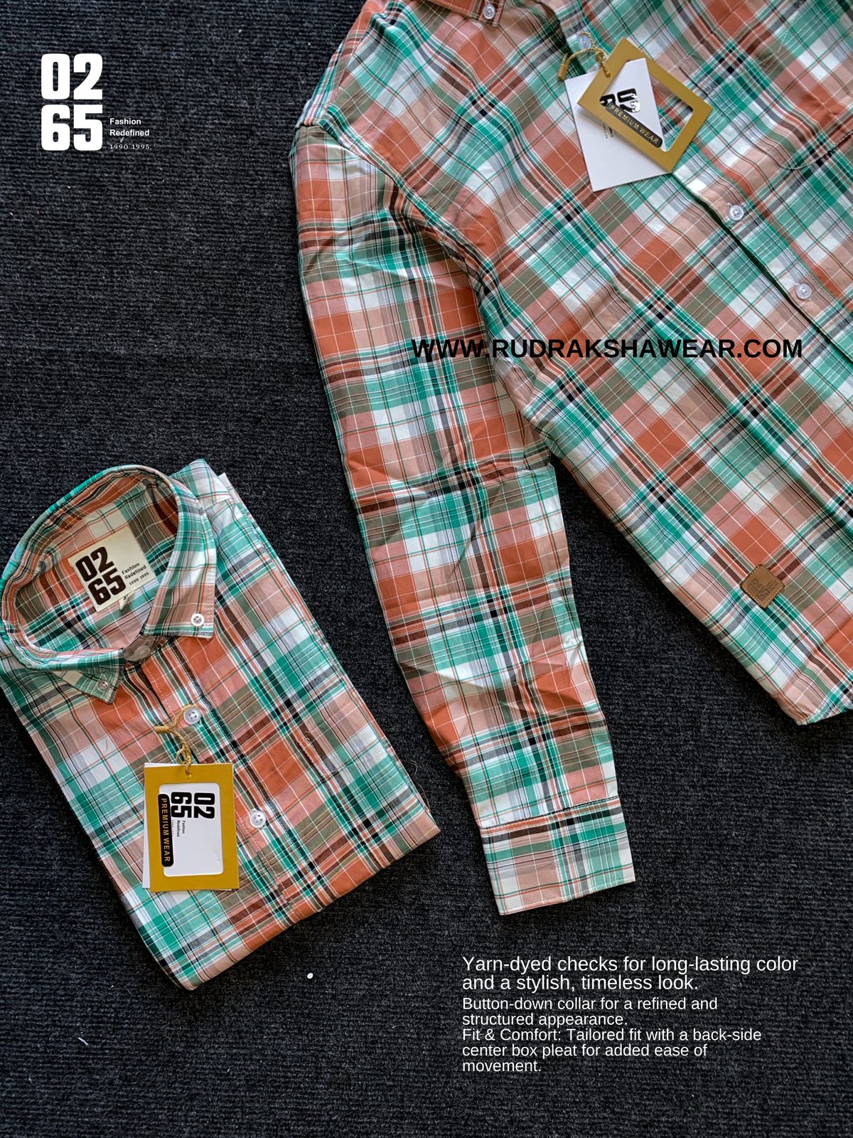 Summer Collection - Yarn Dyed Paper Cotton Back Side Box Pleated Full Sleeve Shirts