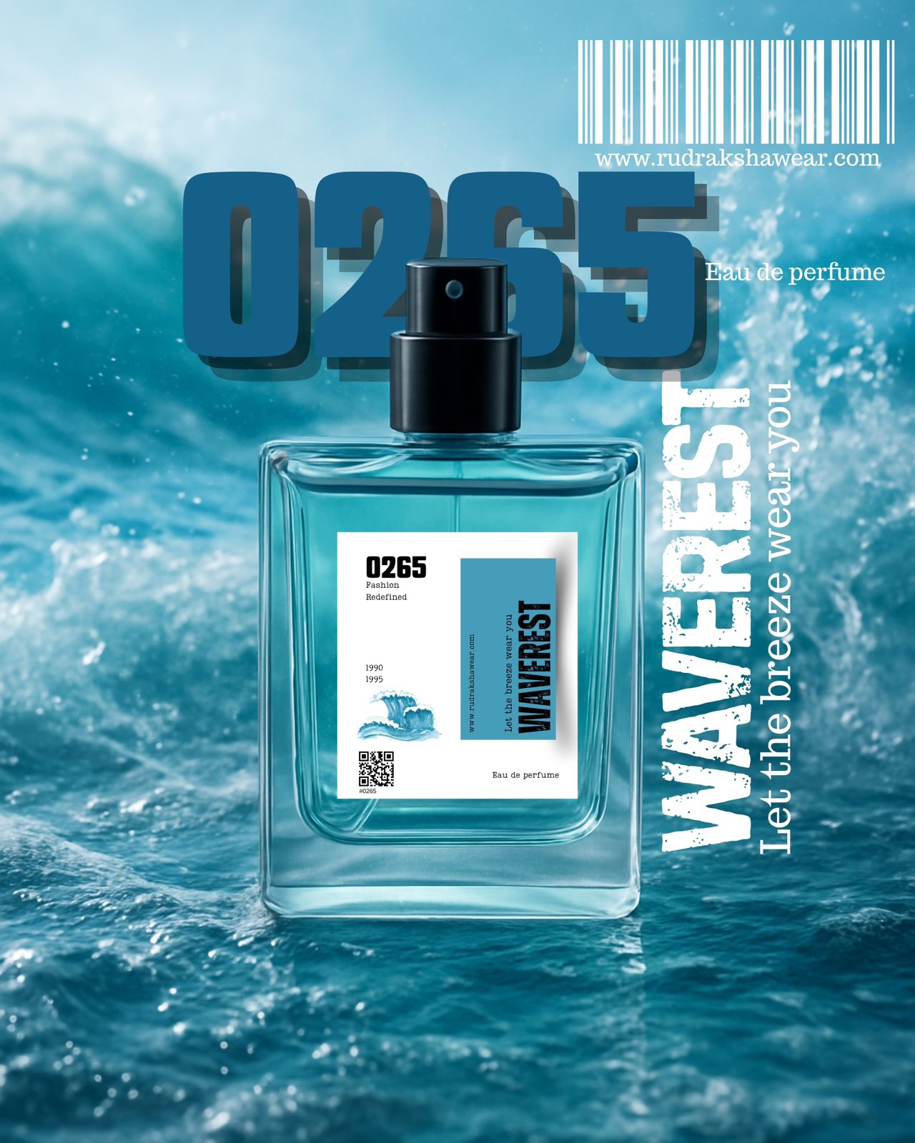 0265 WAVEREST – Eau de Perfume (50ml) 🌊Let the breeze wear you. | 8+ Hours lasting