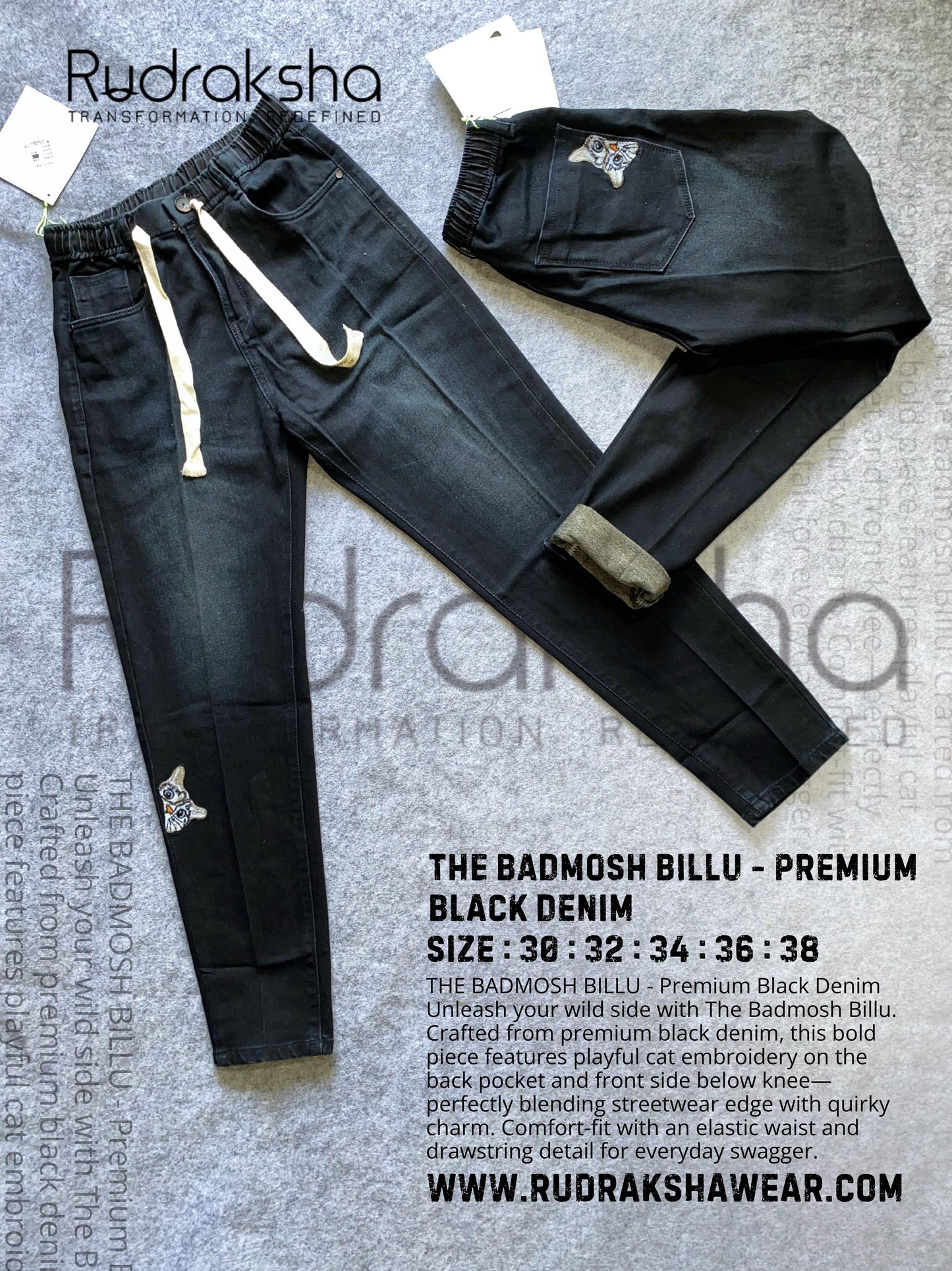 The BADMOSH BILLU - Premium Jeans - Relax Fit - Stretchable