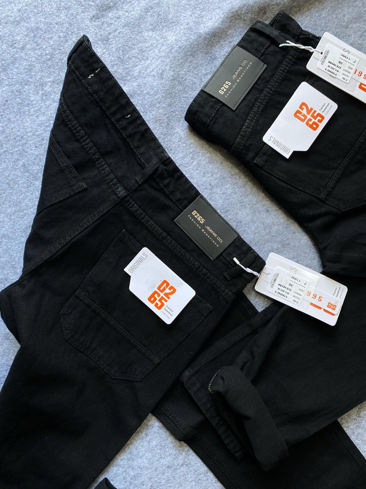 Black Carrot Fit Baggy Jeans By 0265