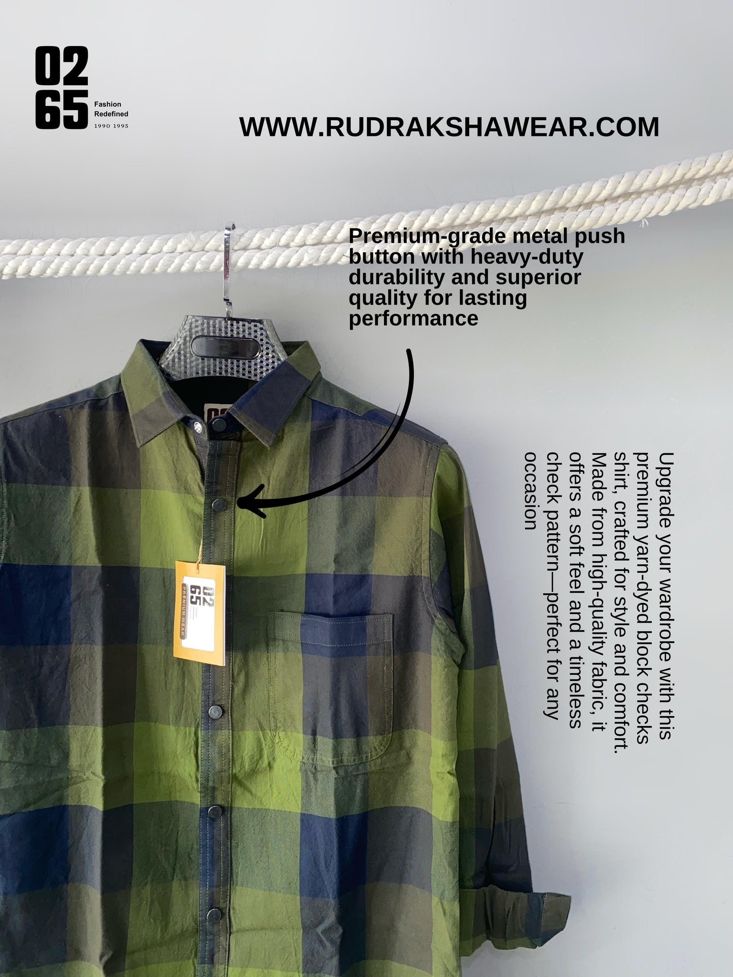 Full Sleeve Yarn Dyed Checks Shirt- Premium Range By 0265