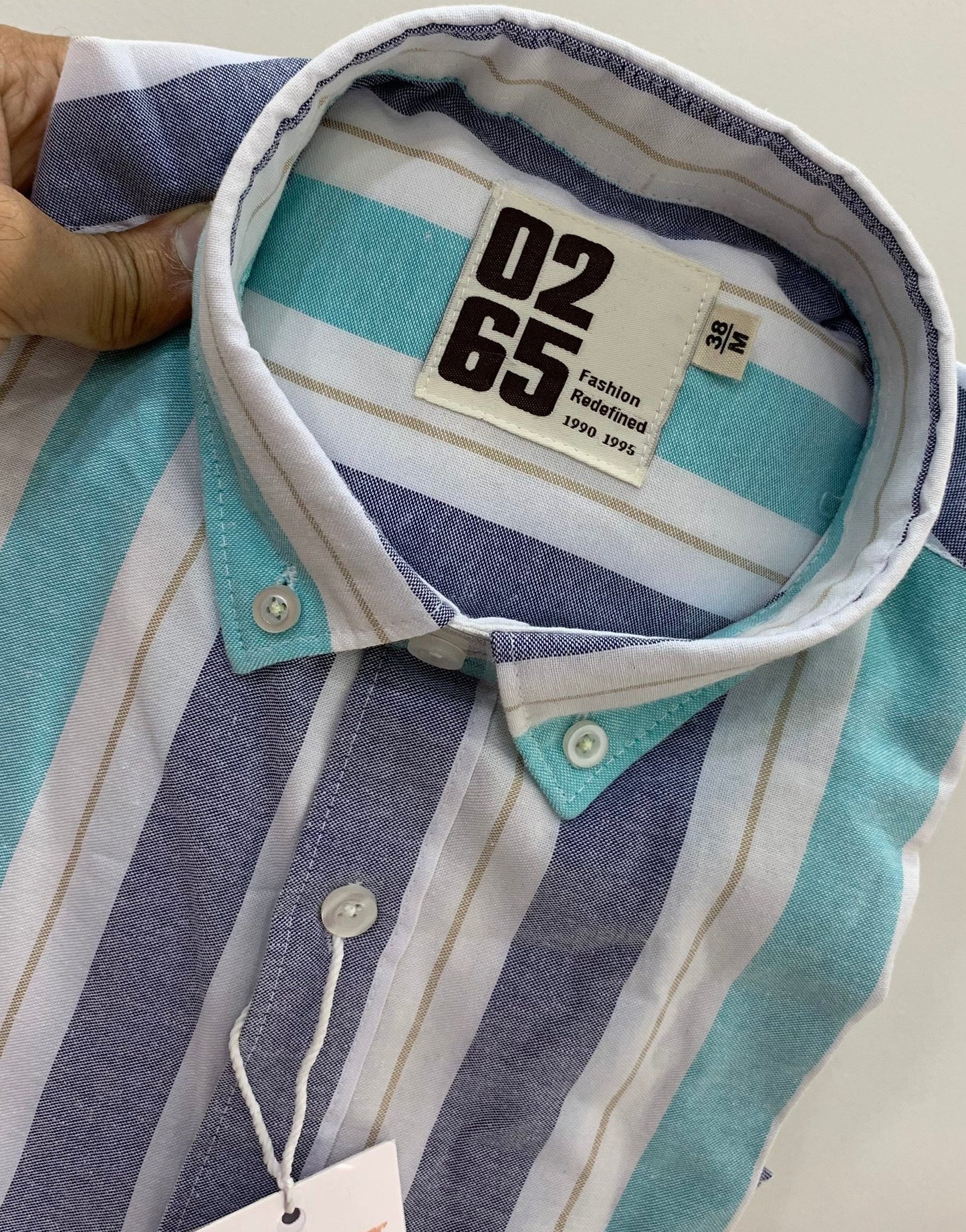 Yarn Dyed Oxford Lining Full Sleeve Shirt By 0265
