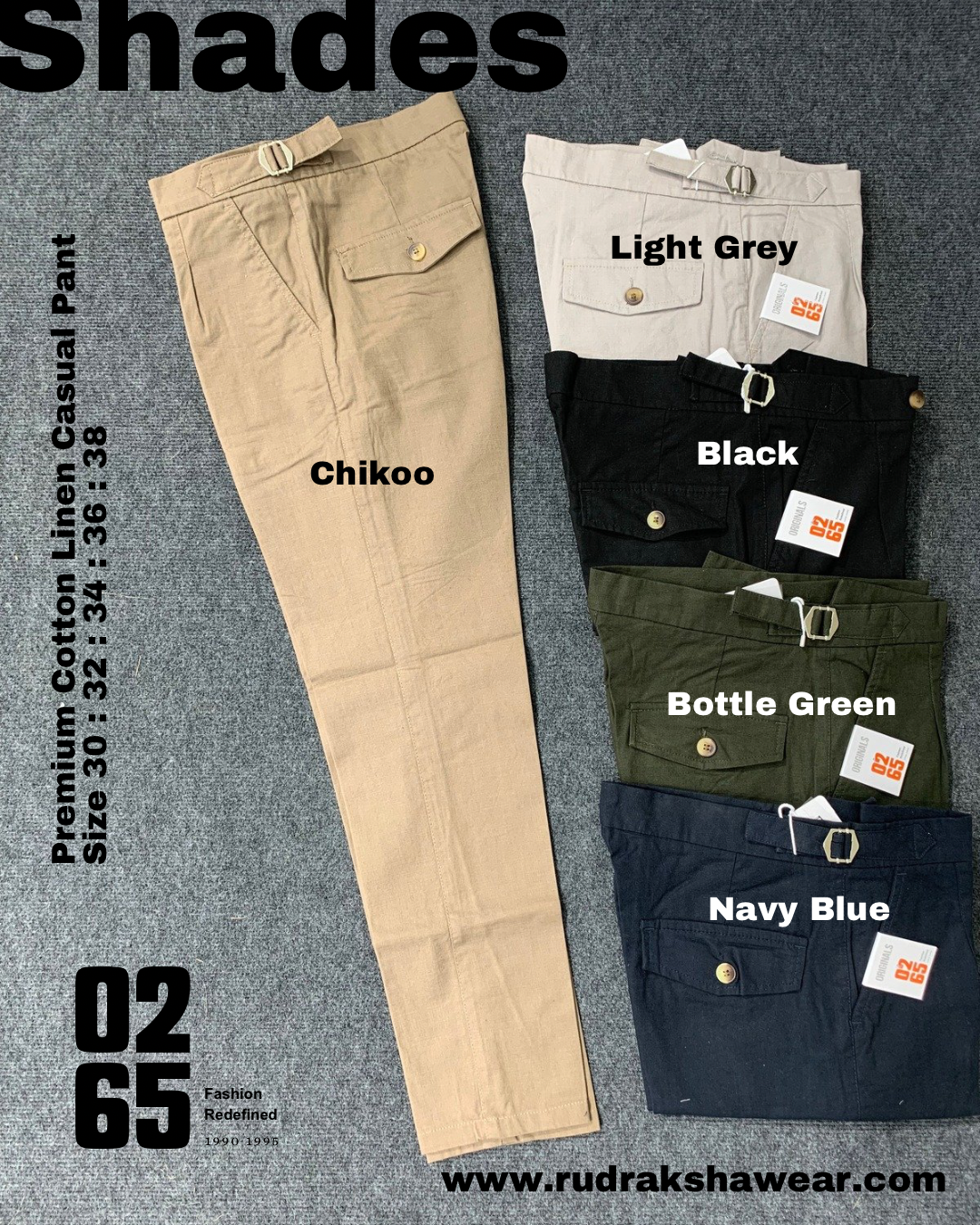 Premium Cotton Linen Casual Pant By 0265 - Summer Collection
