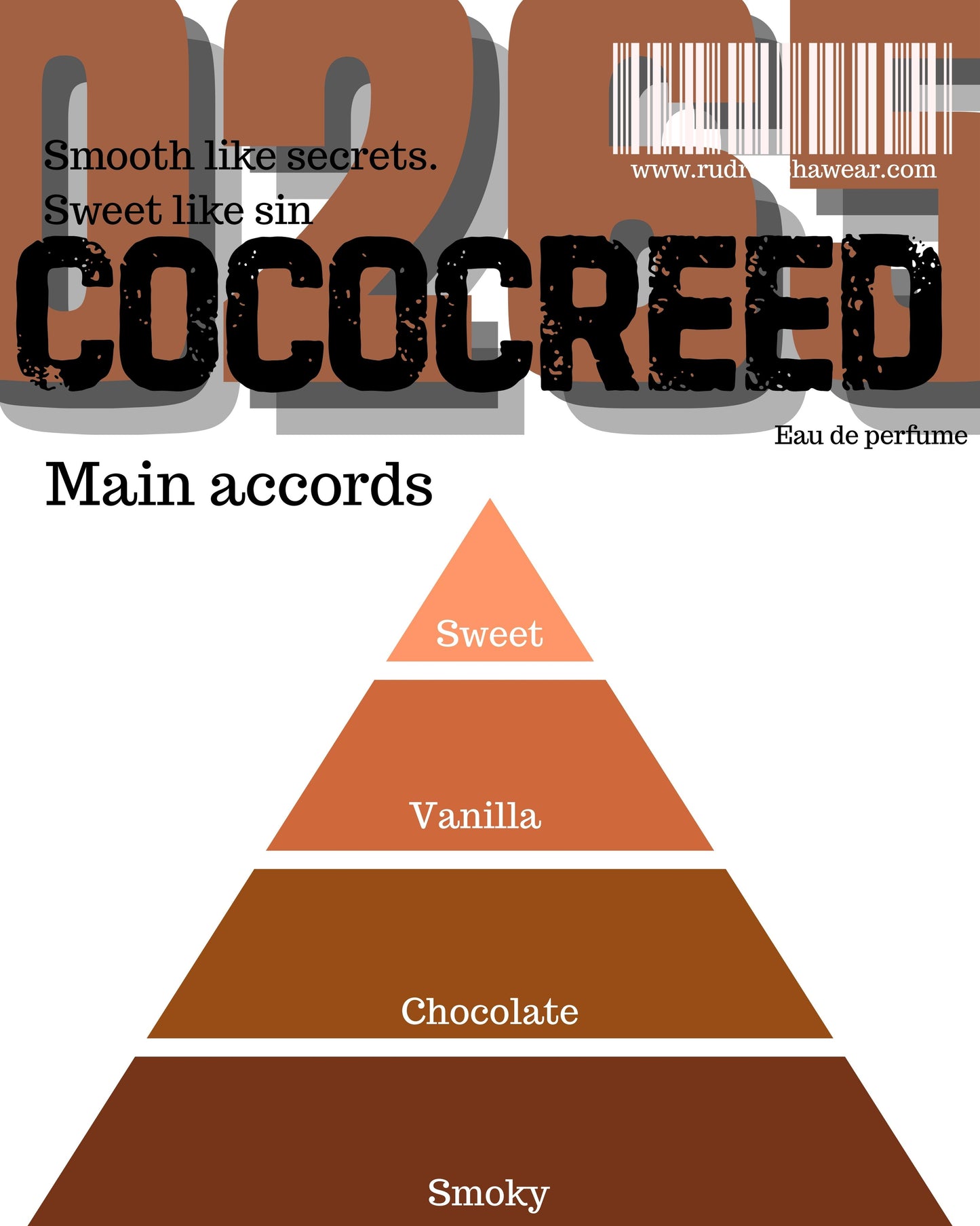 Cococreed- Eau De Perfume (50ml) 🍫 Smooth Like Secrets Sweet Like Sin | 8+ Hours lasting