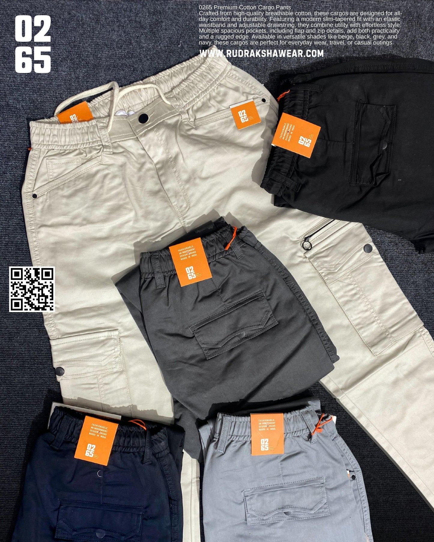 0265 6 Pocket Cotton Cargo