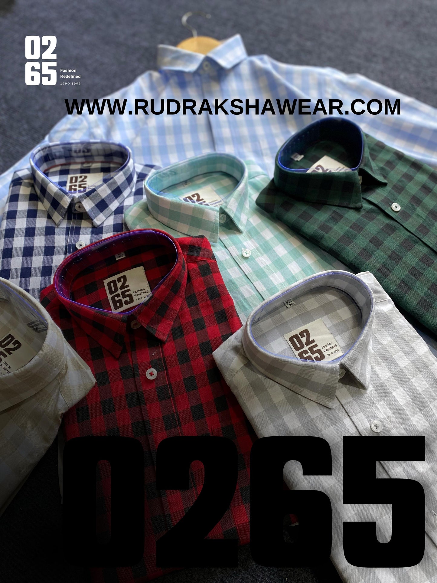 0265 Yarn Dyed Small Block Checks Full Sleeve Shirt - Inbuilt Collar Stays - Rich Cotton Fabric