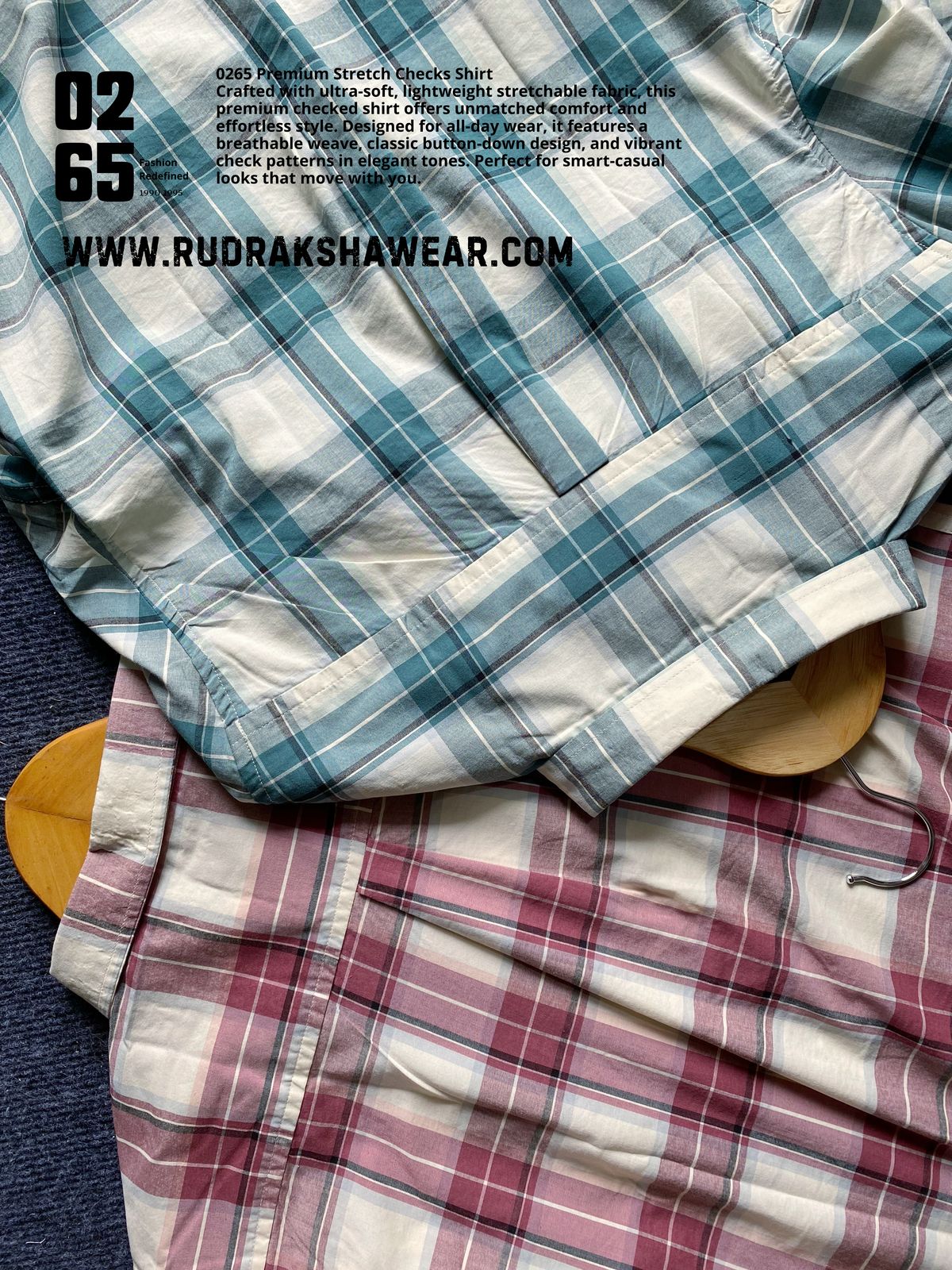 0265 Premium Stretchable Full Sleeve Checks Shirt