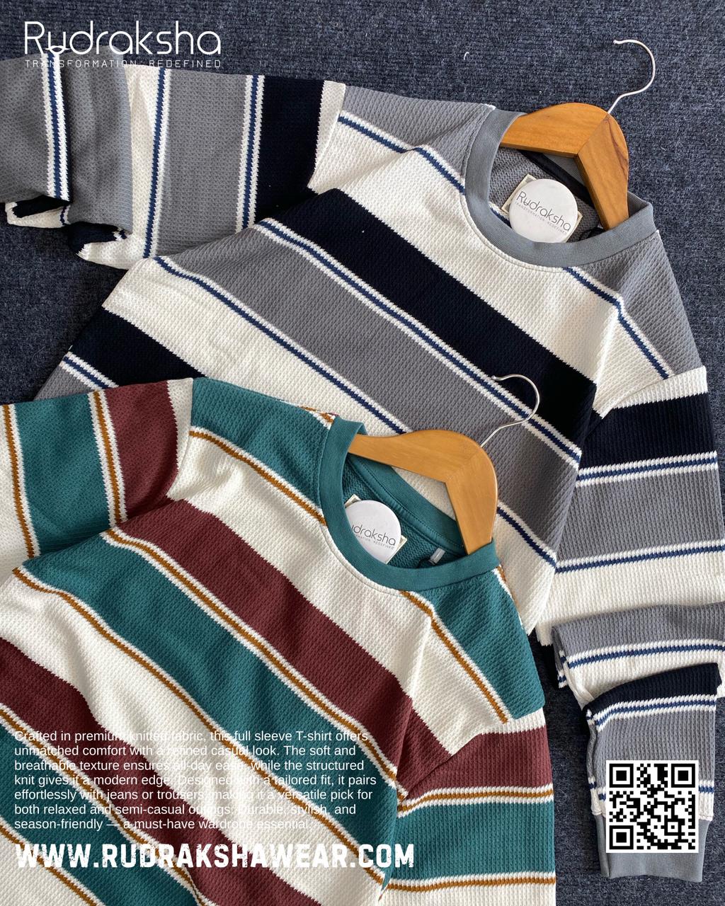 Premium Quality Knitted Full Sleeve T-shirt