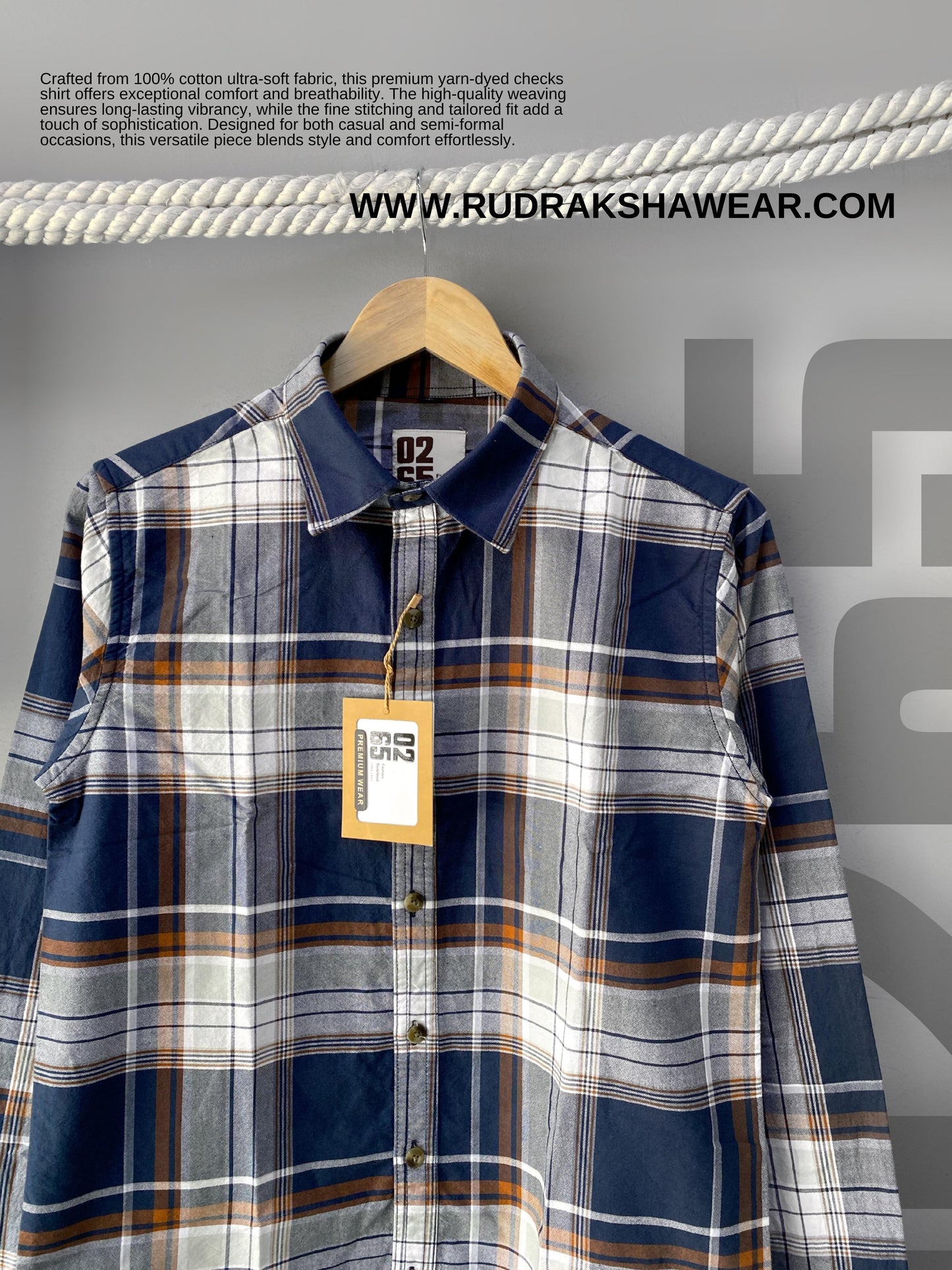 Full Sleeve Yarn Dyed Checks Shirt- Premium Range By 0265