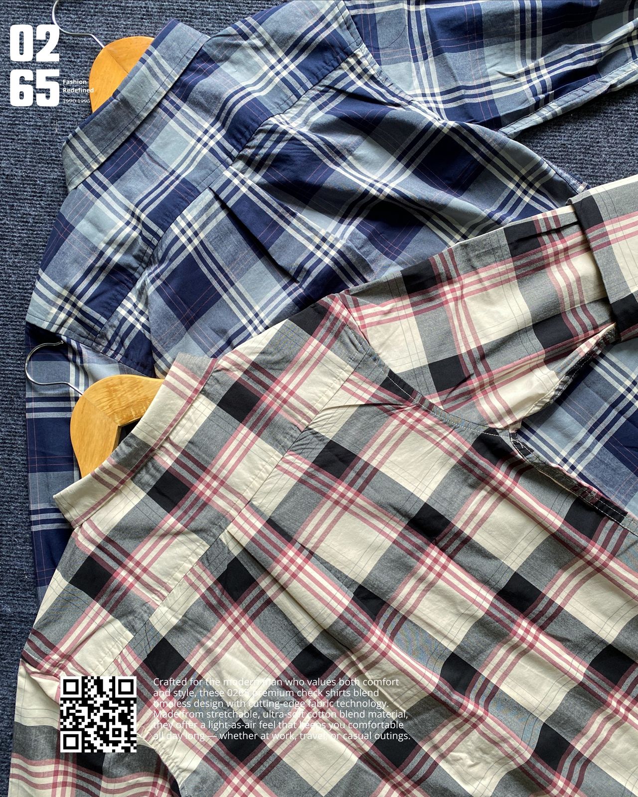 0265 Premium Stretchable Full Sleeve Checks Shirt