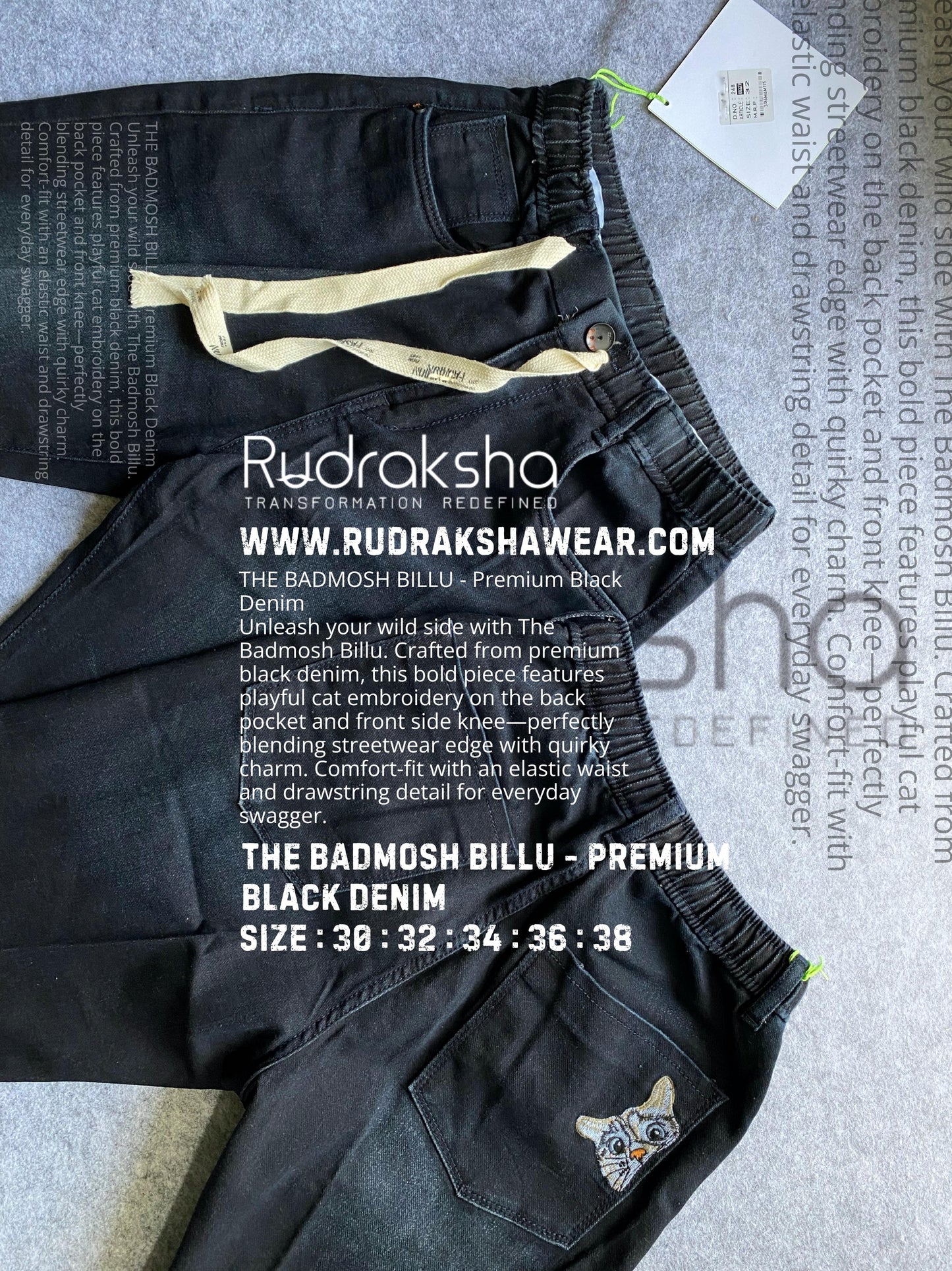 The BADMOSH BILLU - Premium Jeans - Relax Fit - Stretchable