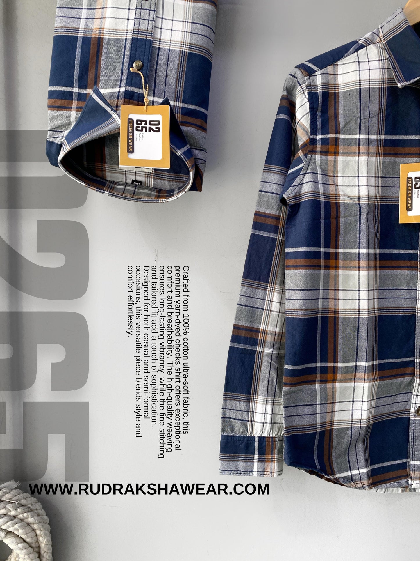 Full Sleeve Yarn Dyed Checks Shirt- Premium Range By 0265