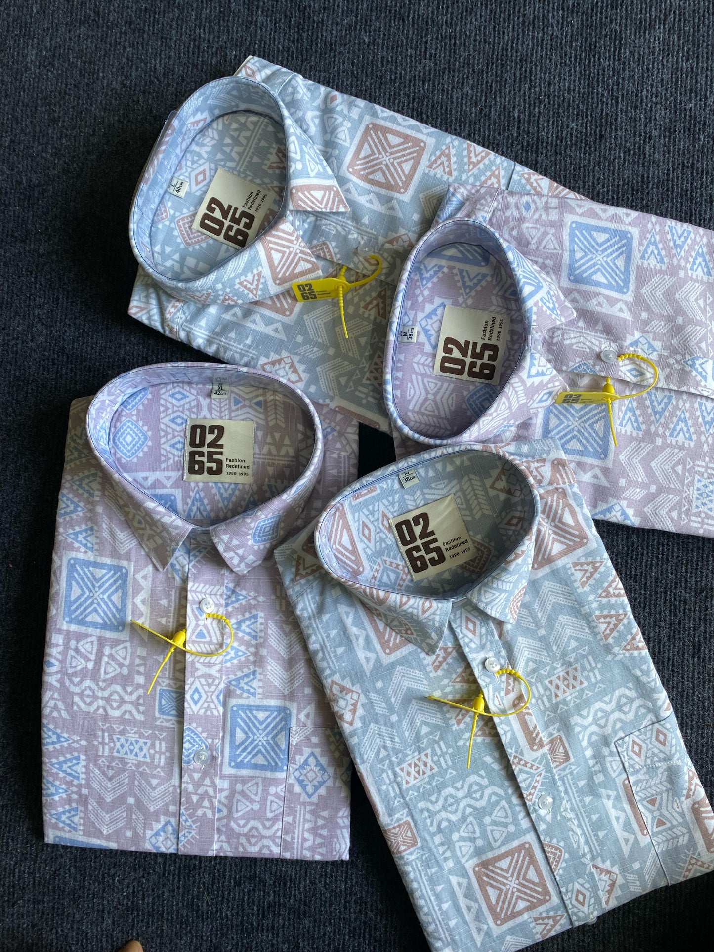 Printed Full Sleeve Shirt In Cotton Slub Fabric - Premium Collection By 0265