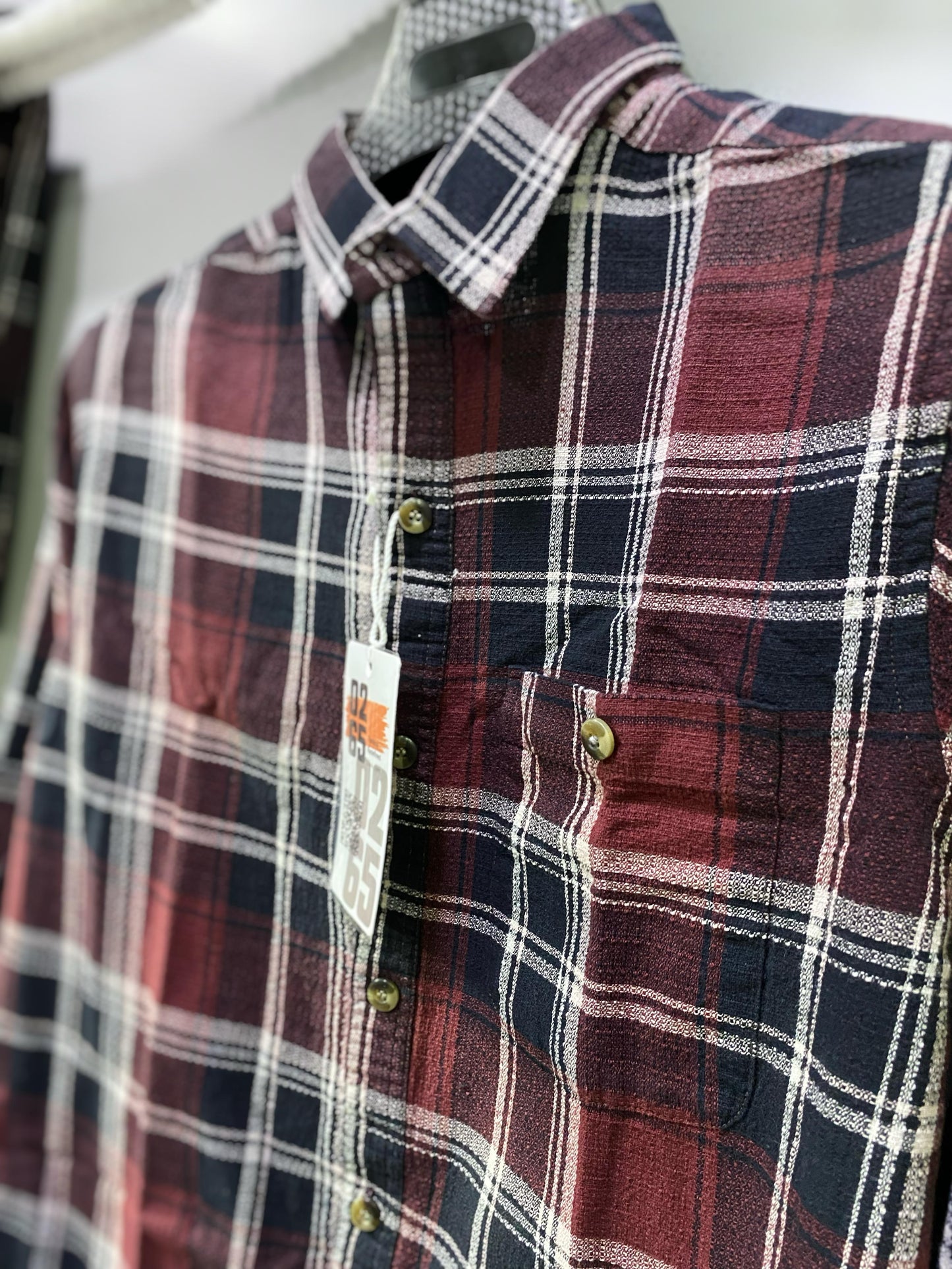 Full Sleeve Yarn Dyed Textured Checks Shirt- Premium Range By 0265