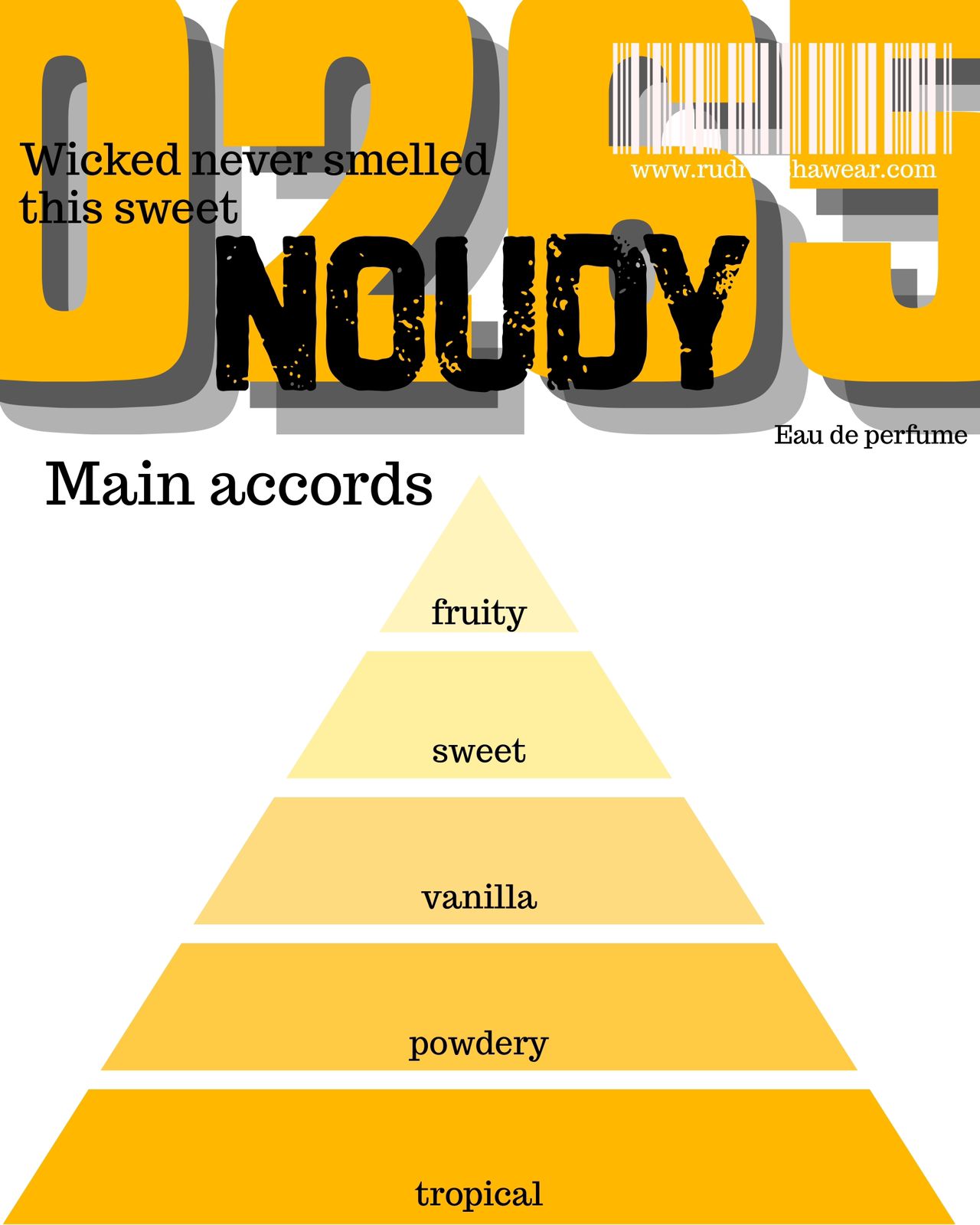 0265 NOUDY – Eau de Perfume (50ml) 🍊 Wicked never smelled this sweet. | 8+ Hours lasting