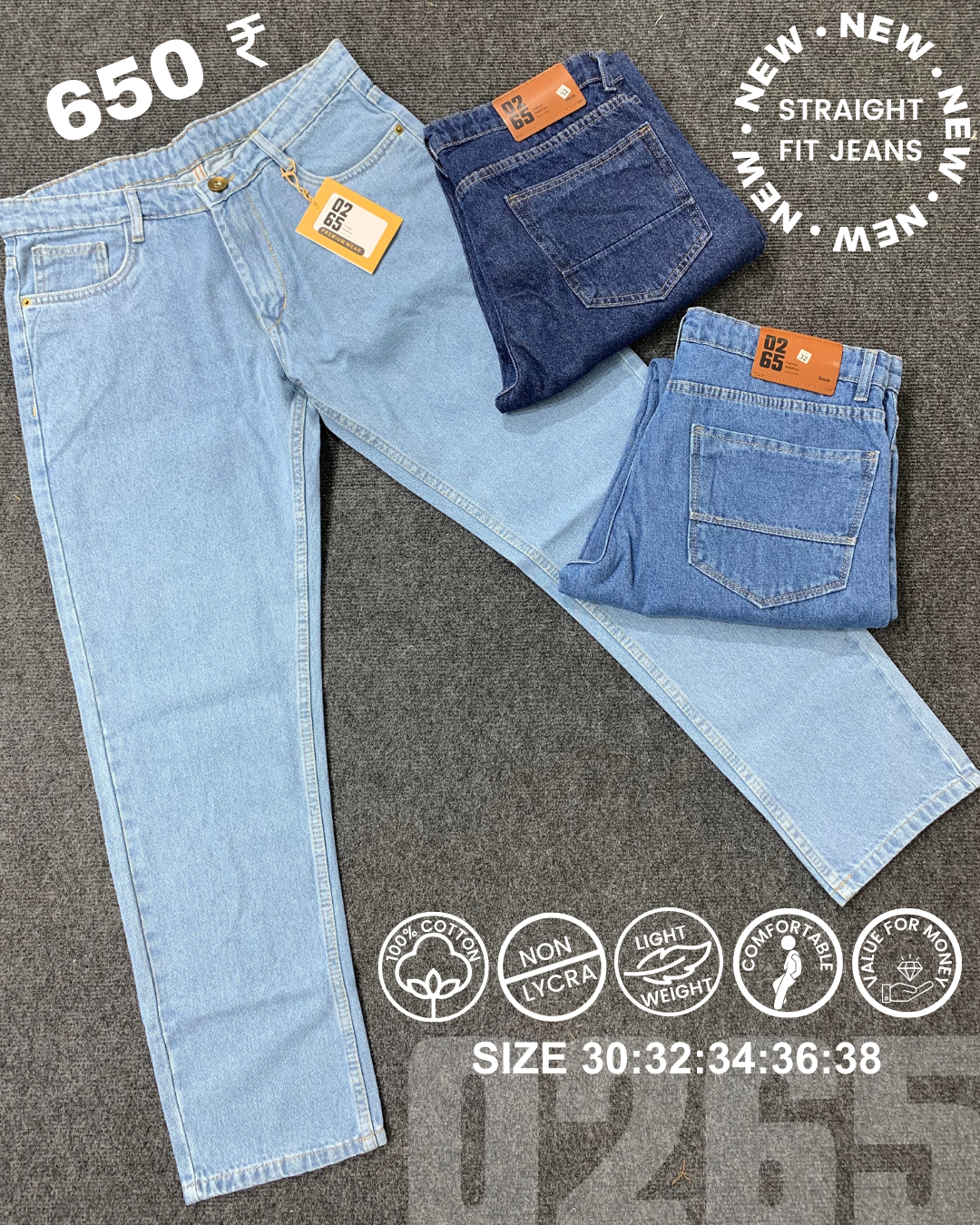 Straight Fit Jeans By 0265