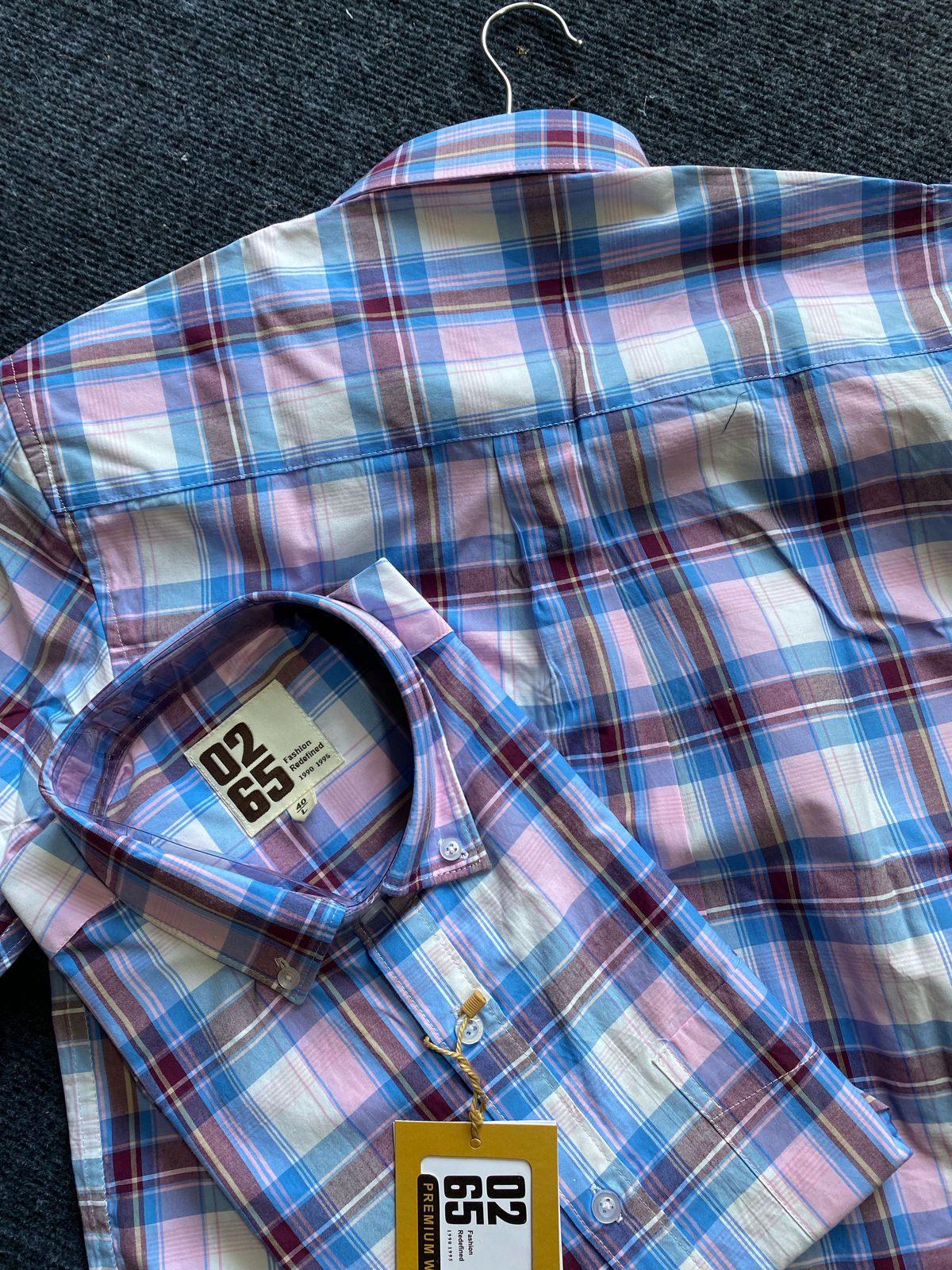 Summer Collection - Yarn Dyed Paper Cotton Back Side Box Pleated Full Sleeve Shirts