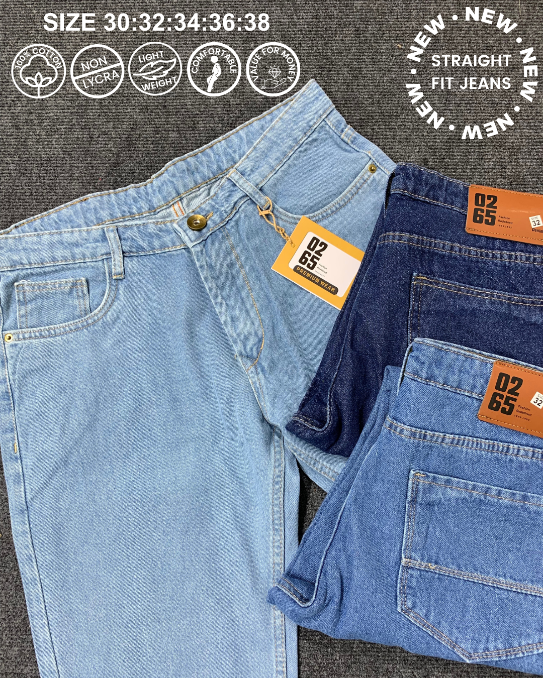 Straight Fit Jeans By 0265