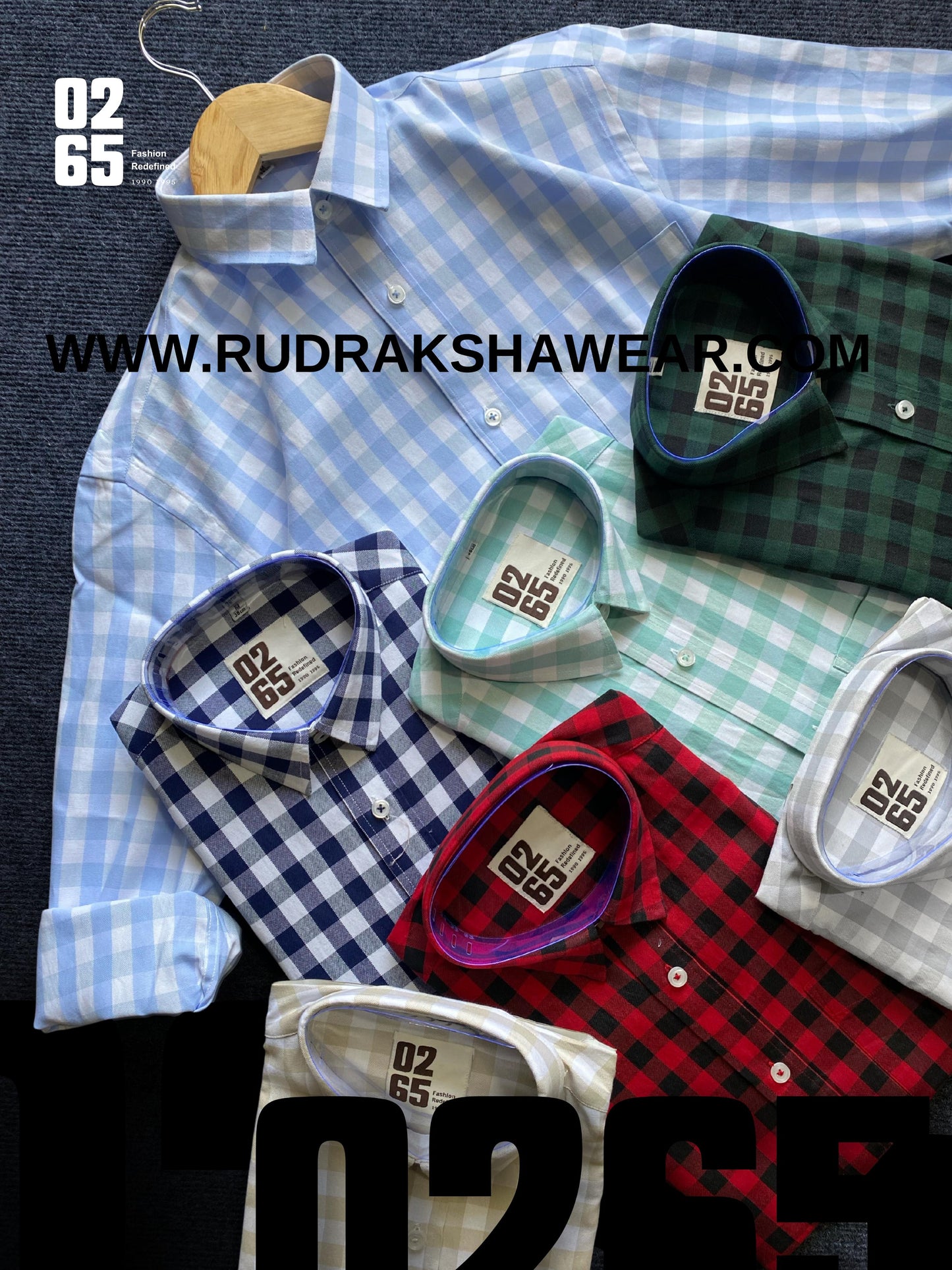 0265 Yarn Dyed Small Block Checks Full Sleeve Shirt - Inbuilt Collar Stays - Rich Cotton Fabric