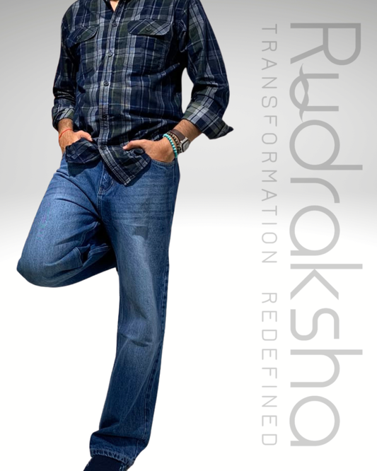 Straight Fit Jeans | Non-Lycra | Length 42" | Bottom 18"