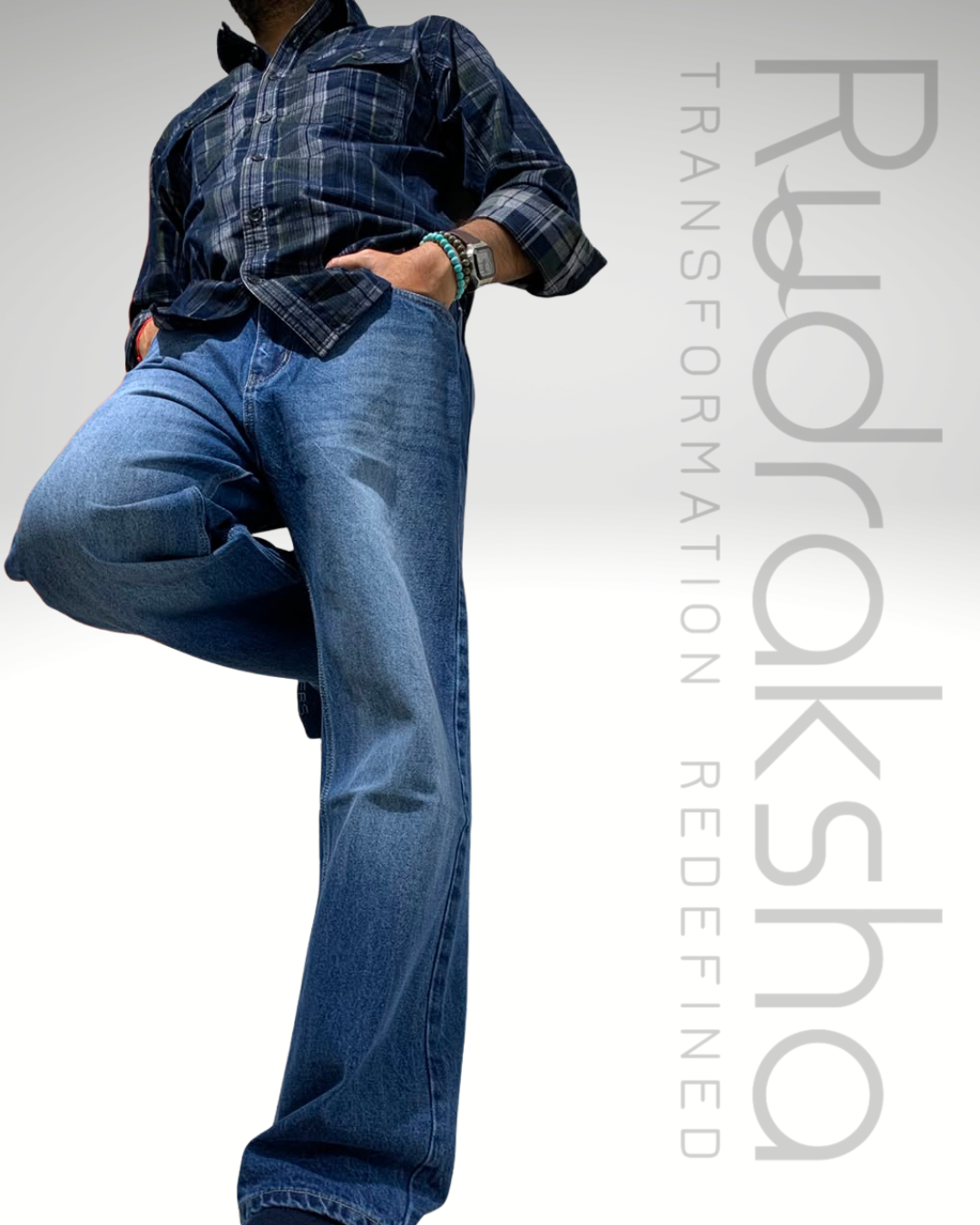 Straight Fit Jeans | Non-Lycra | Length 42" | Bottom 18"