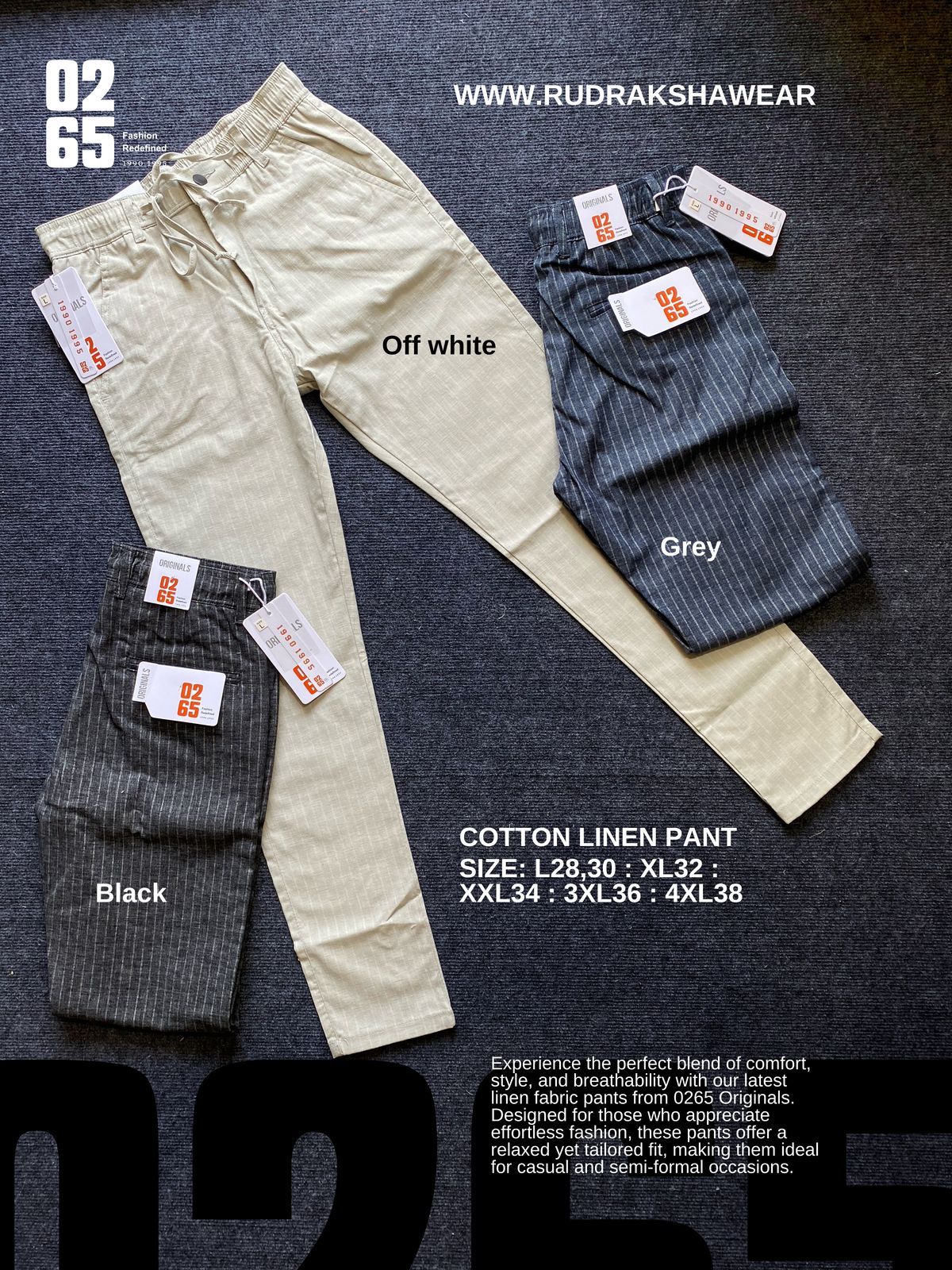 Cotton Linen Pant by 0265