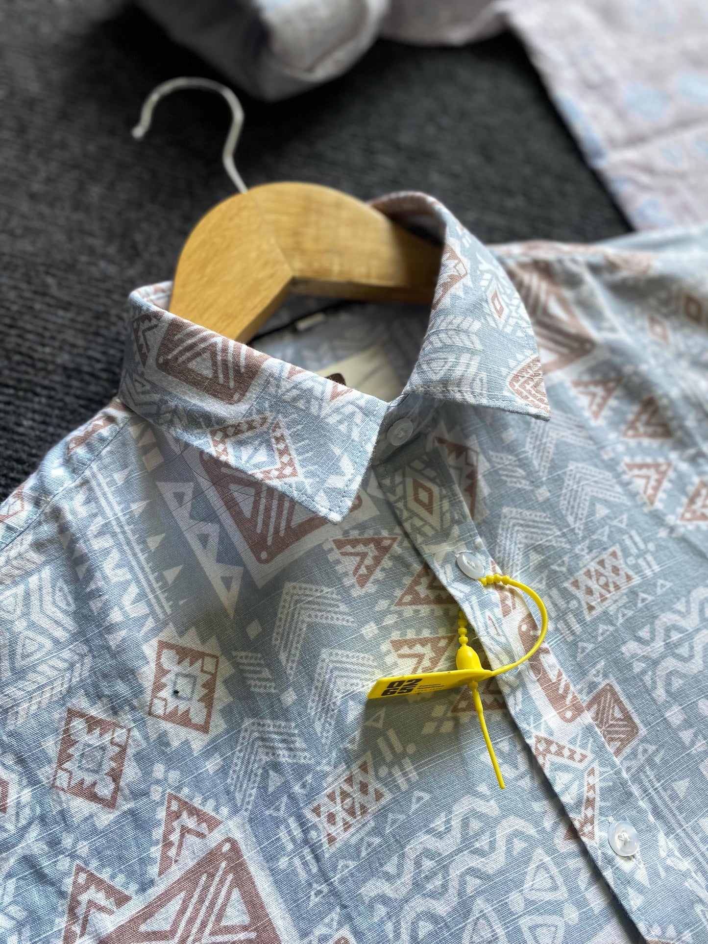 Printed Full Sleeve Shirt In Cotton Slub Fabric - Premium Collection By 0265