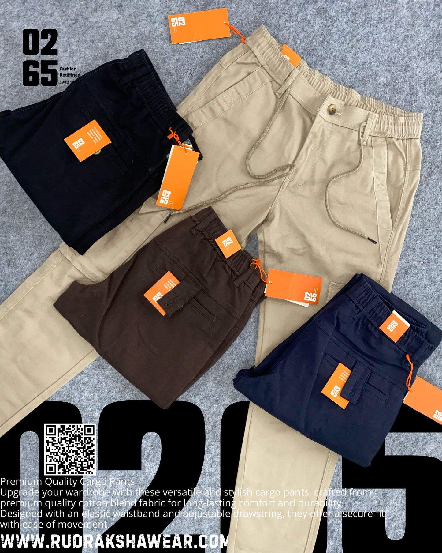 0265 6 Pocket Cargo | Ultra Soft | Stretchable