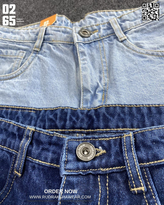 0265 Straight Fit Jeans | Non Stretch | Trendy | Durable | Comfortable | Length 40" to 40.5"