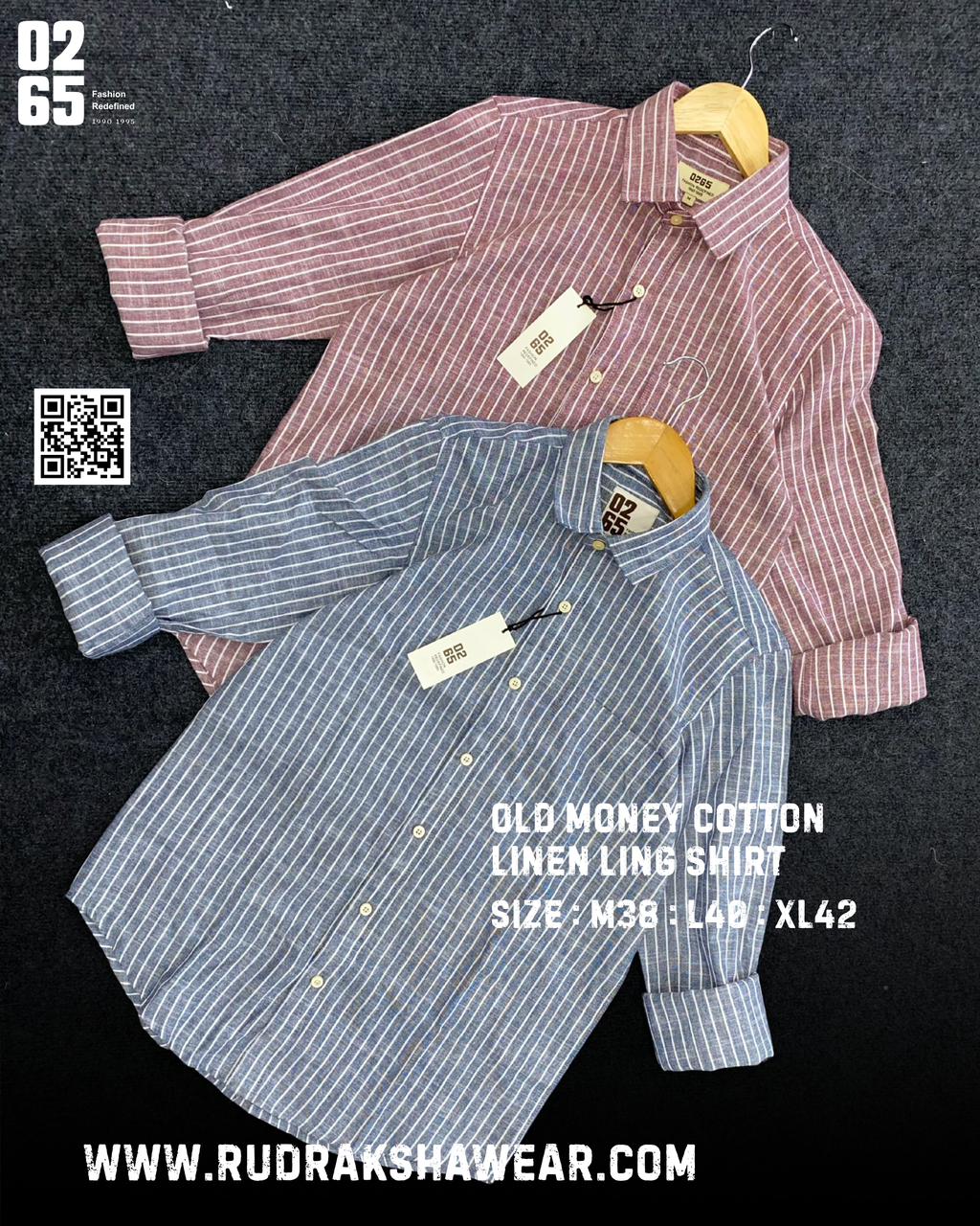 0265 Premium Cotton Linen Lining Shirts | Backside Box Pleated | Ultra Soft Fabric | Yarn Dyed