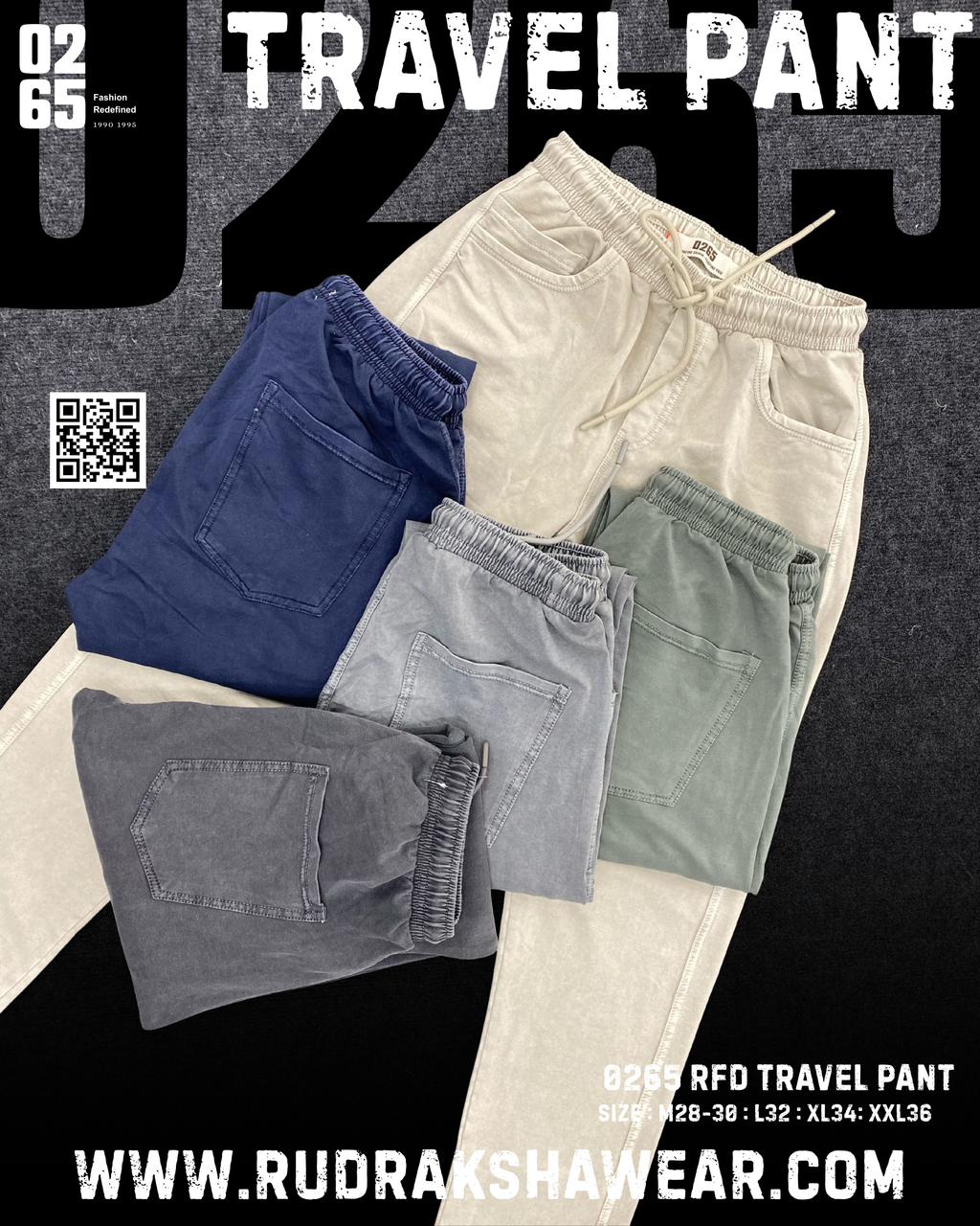 0265 Premium Travel Track Pant | Polo Pockets | Stretchable | Monsoon Special | Easy Dry Series