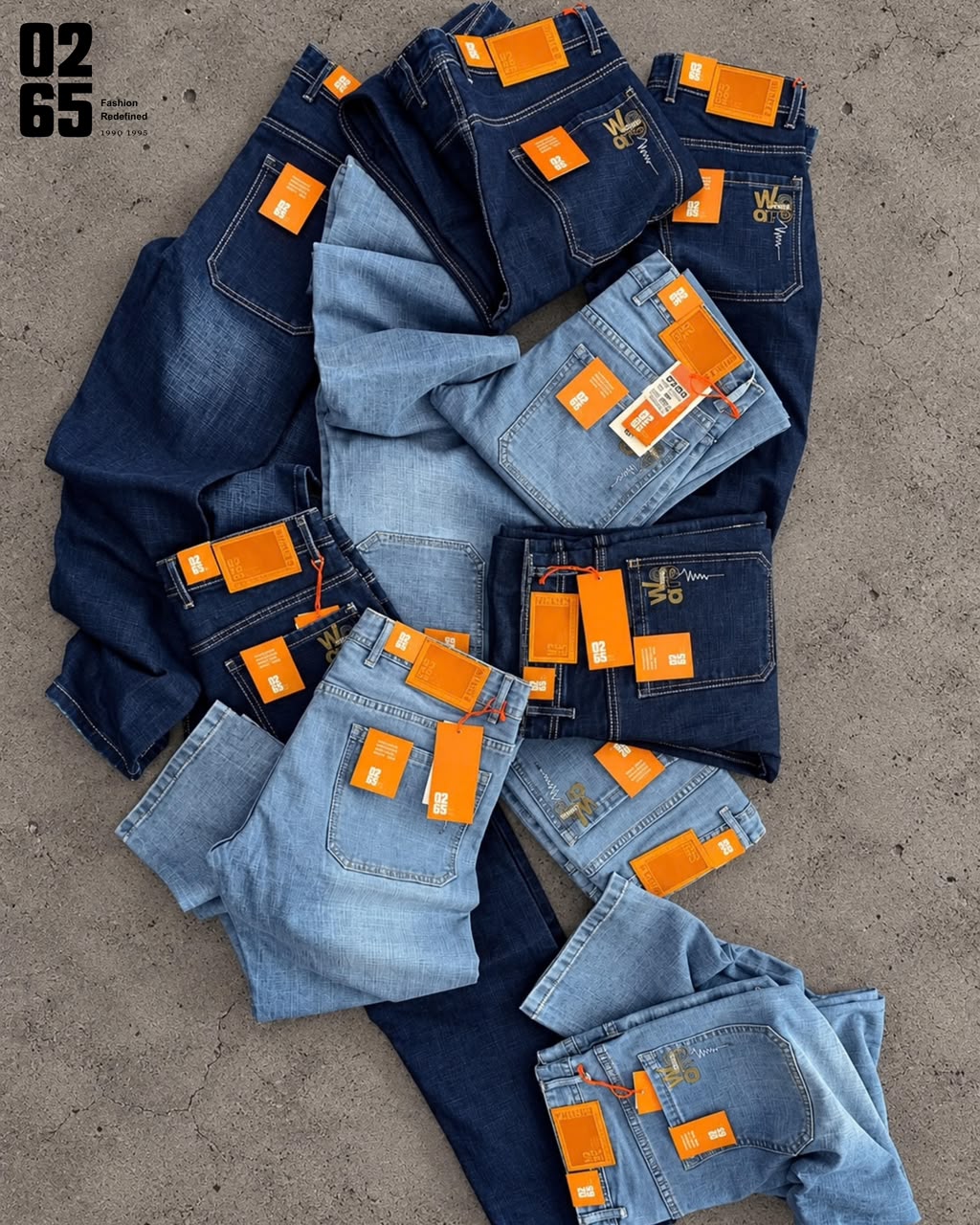 0265 Straight Fit Jeans | Stretchable | 16" Bottom | 40.5" Length | Article 006