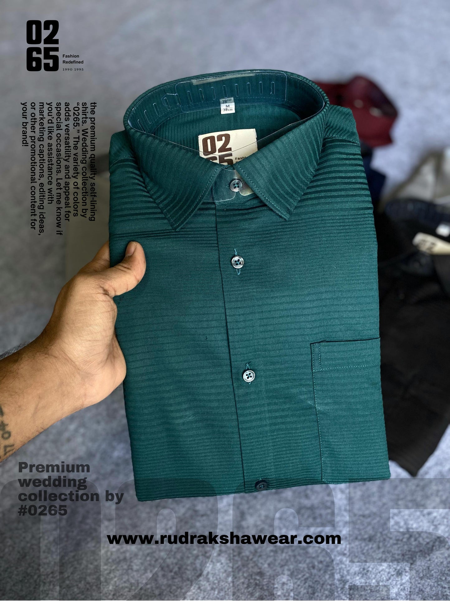 Premium Quality Self Lining Textured fabric Full Sleeve Shirt