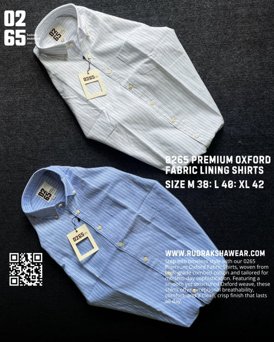 0265 Premium Quality Oxford Fabric Lining Shirt