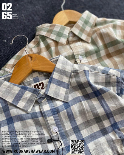 Full Sleeve Yarn Dyed Checks Shirt- Premium Range By 0265
