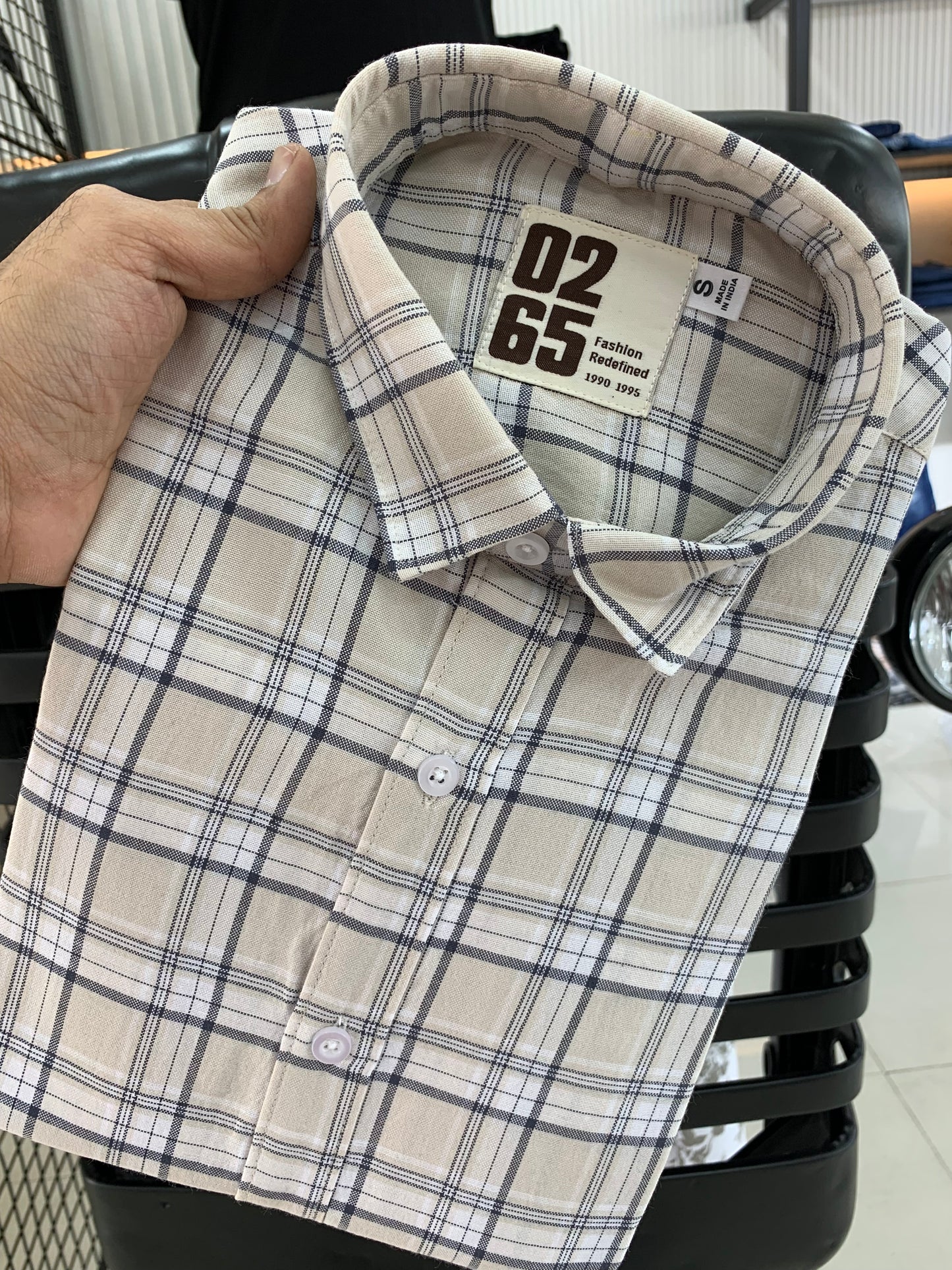 Yarn Dyed Rich Cotton Checks Full Sleeve Shirt By 0265