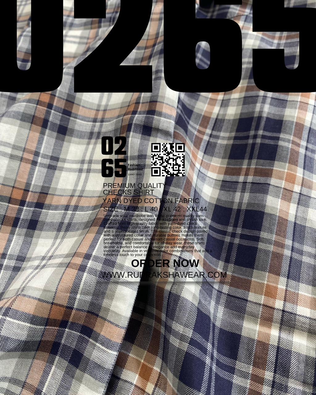 0265 Giza Cotton Yarn Dyed Checks Shirt | Summer | Ultra Soft