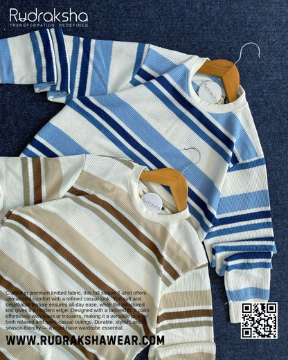 Premium Quality Knitted Full Sleeve T-shirt